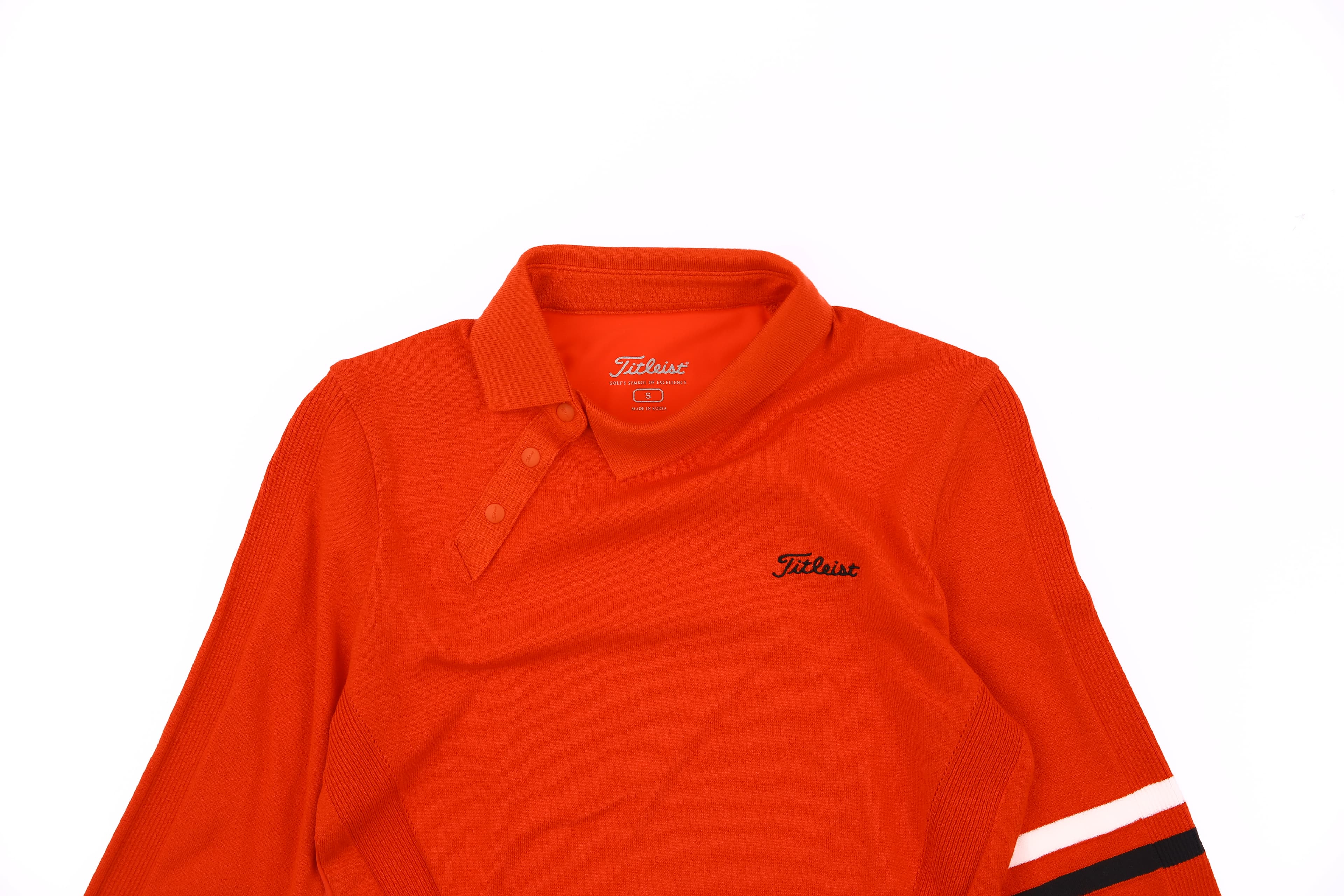 변형 카라 하이브리드 니트 티셔츠