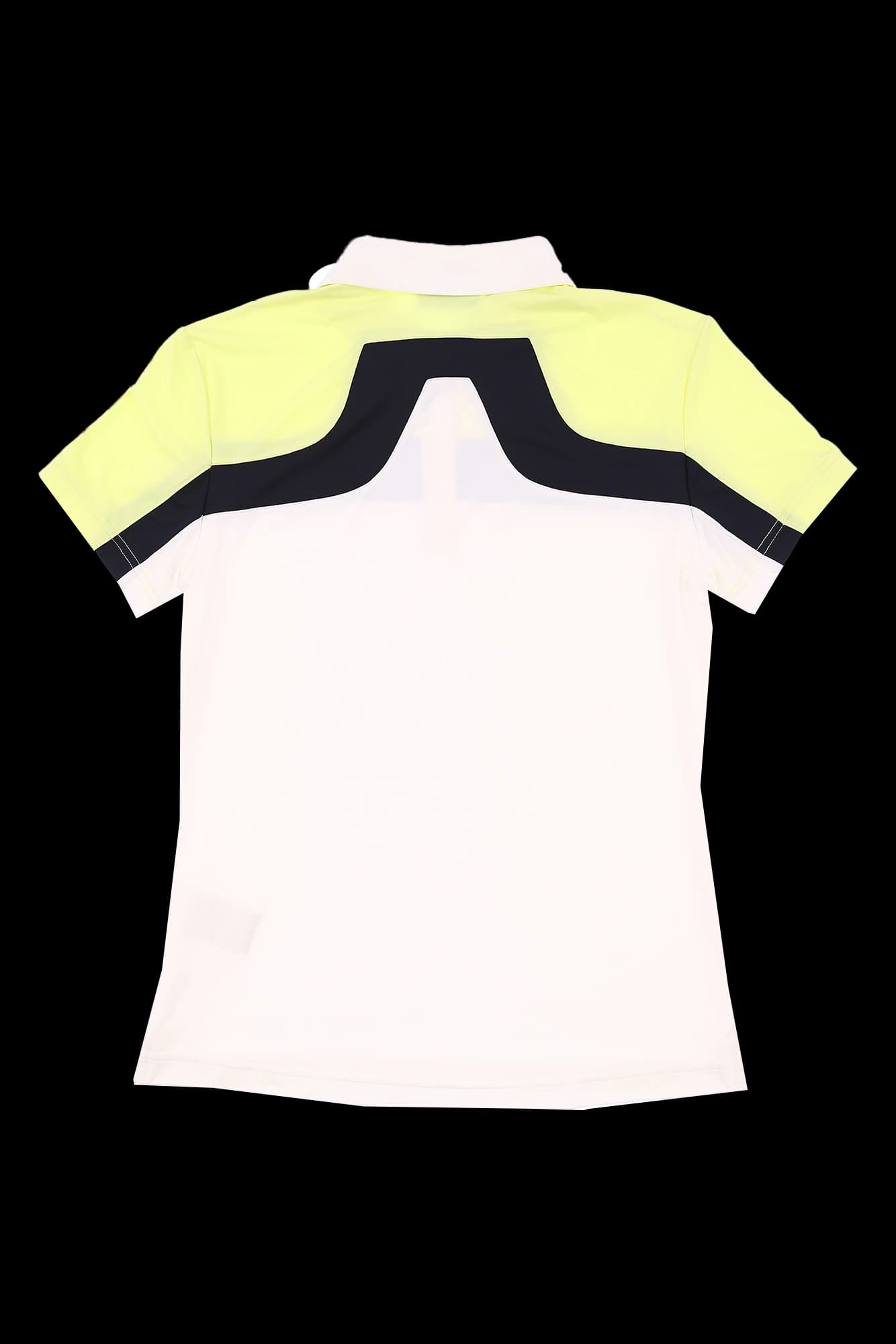 배색 포인트 슬림핏 티셔츠