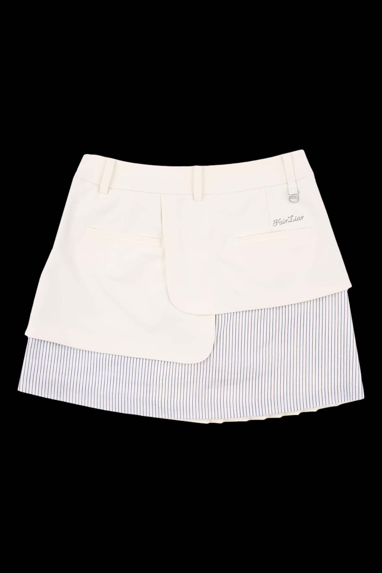 스트라이프 포켓 스커트