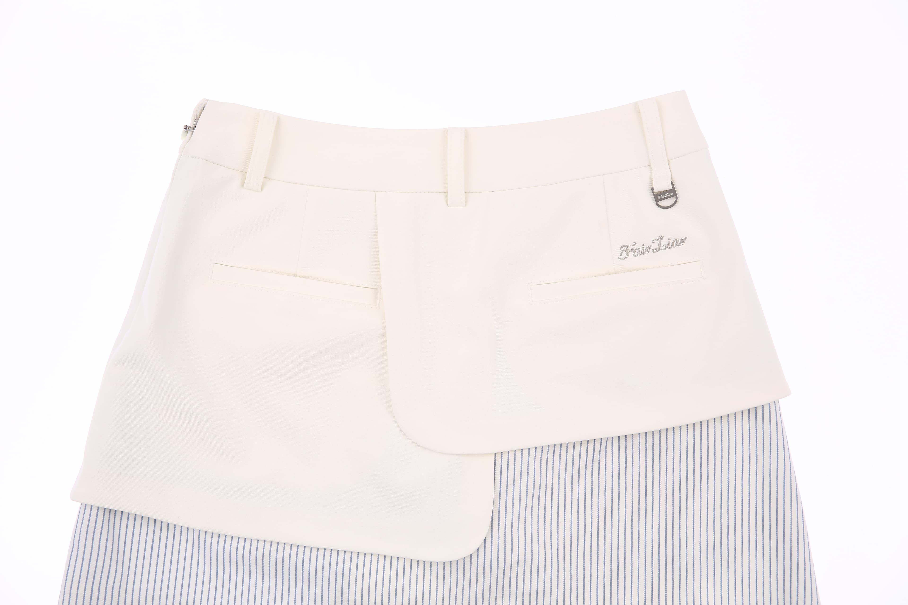 스트라이프 포켓 스커트