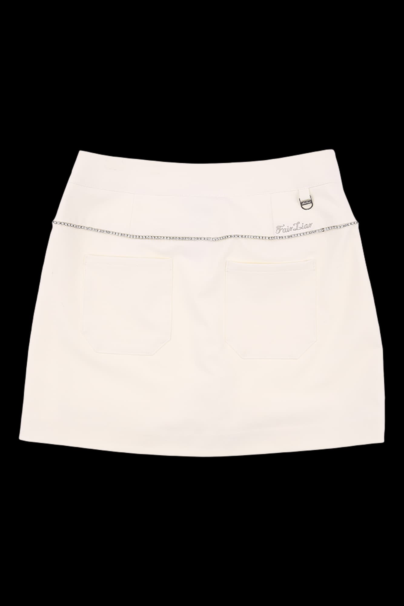 시그니쳐 펄 버튼 기본스커트