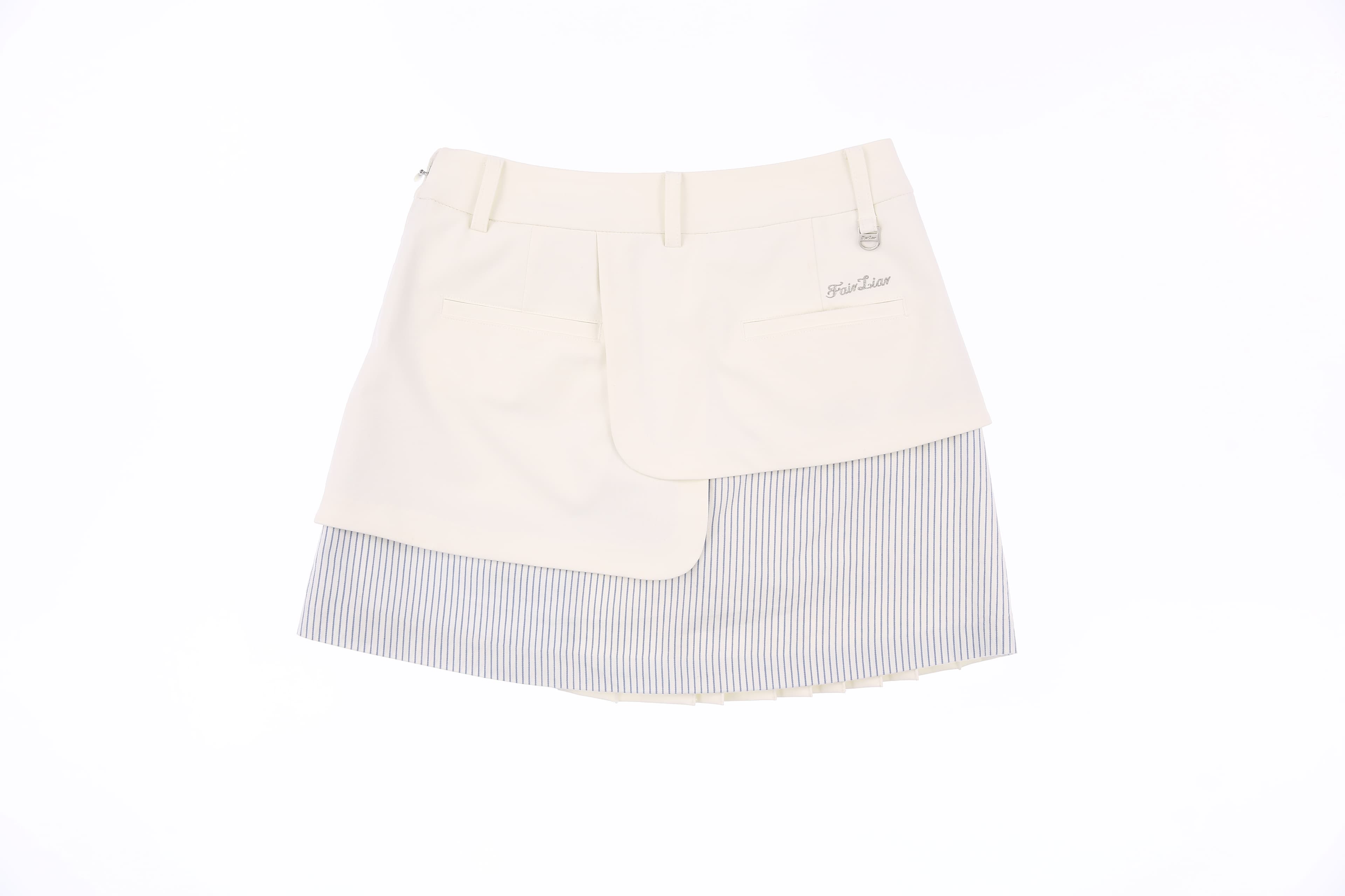 스트라이프 포켓 스커트