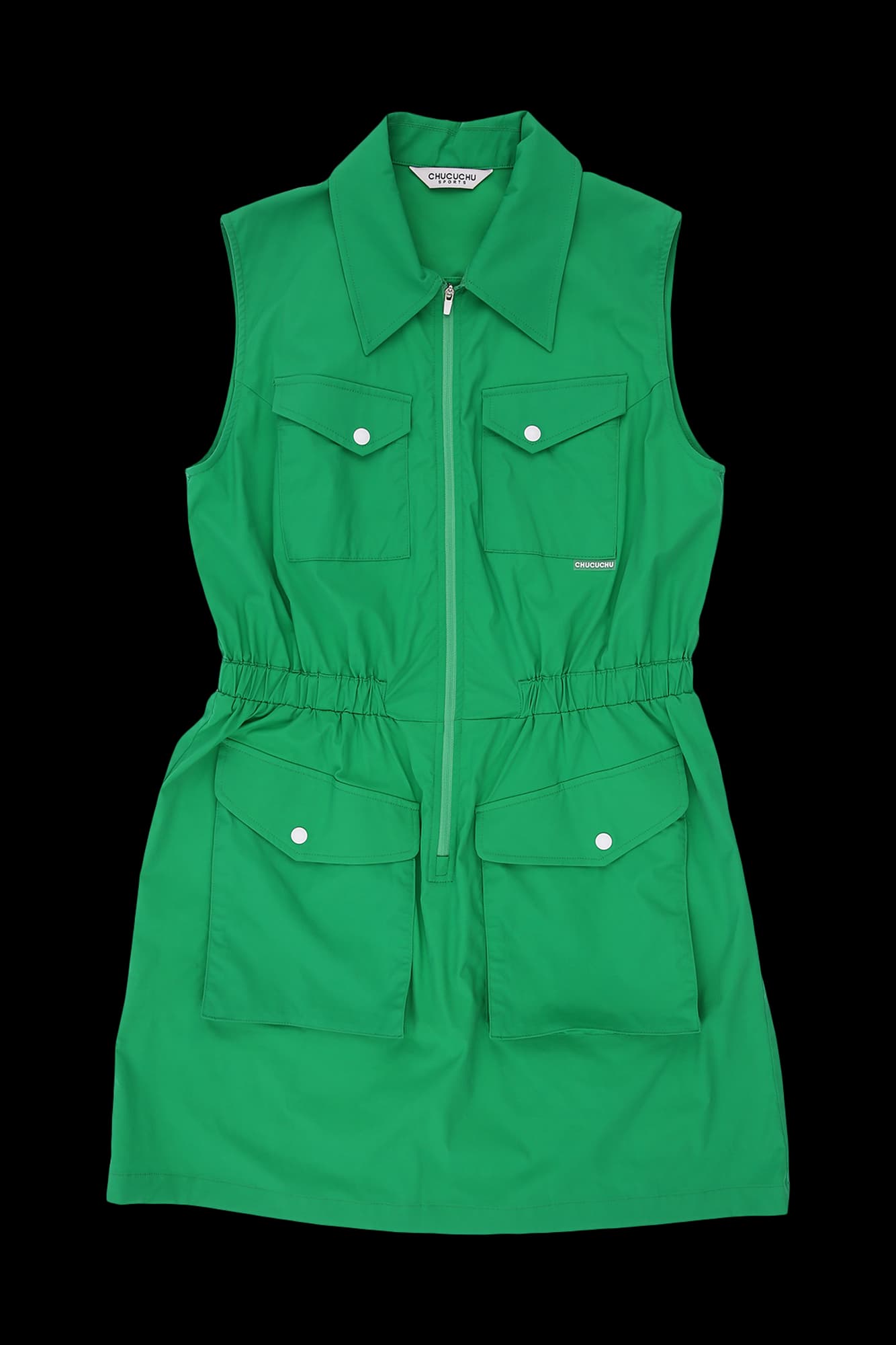 집업 포켓 원피스