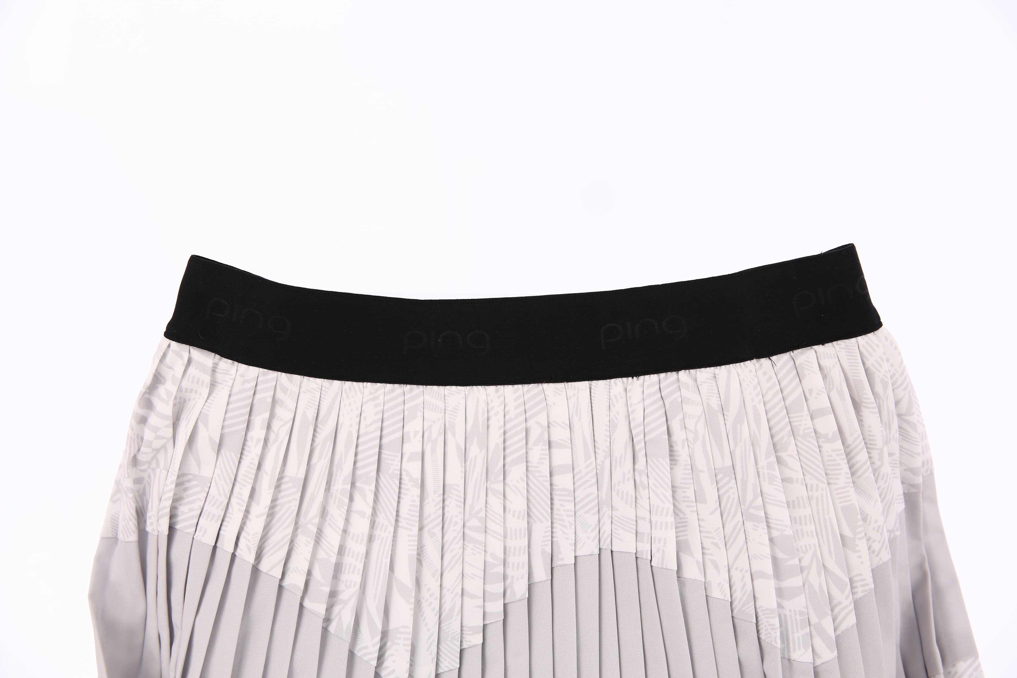 여성 밴딩 패턴 플리츠 큐롯 스커트