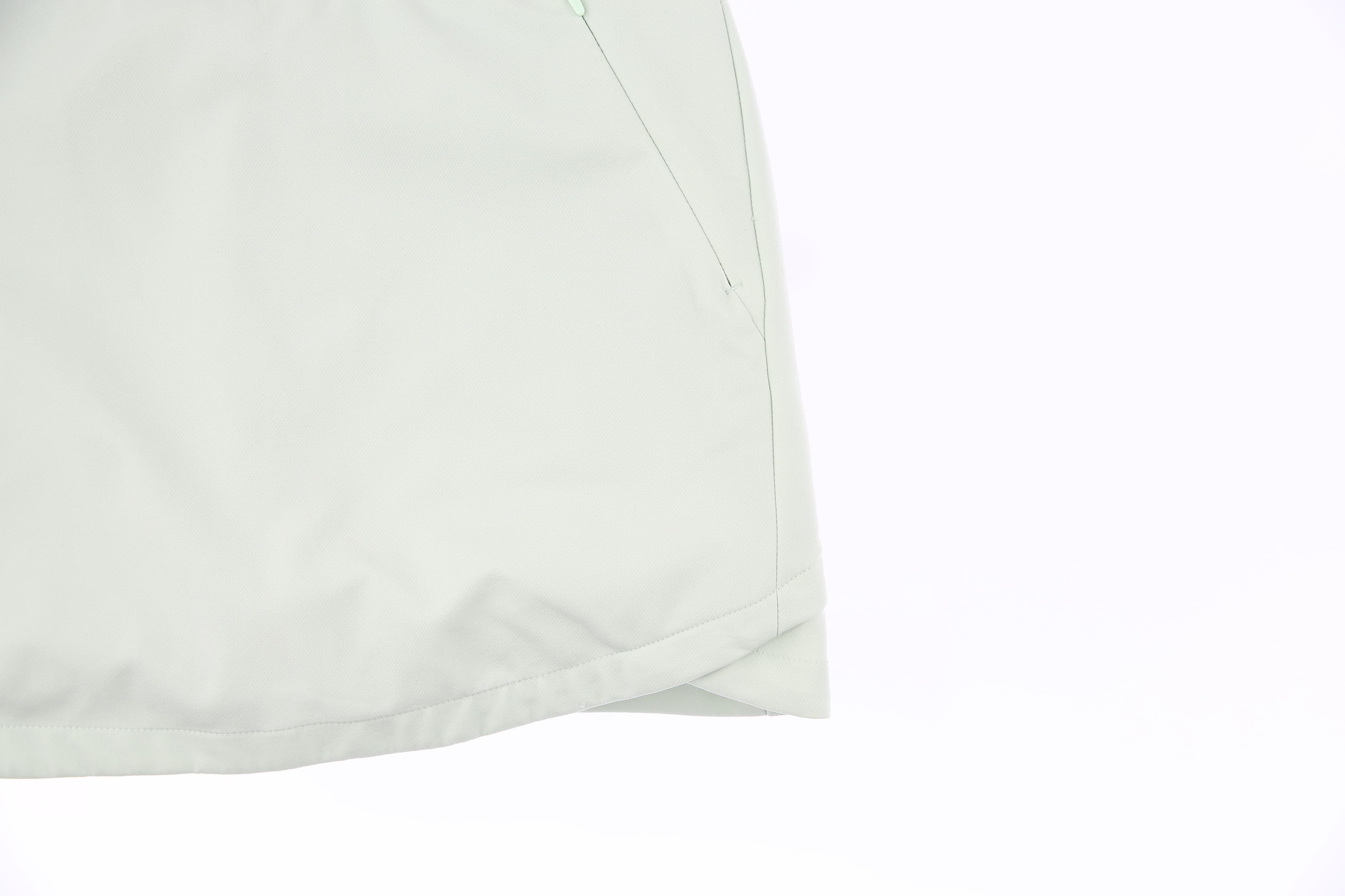 배색 큐롯 스커트