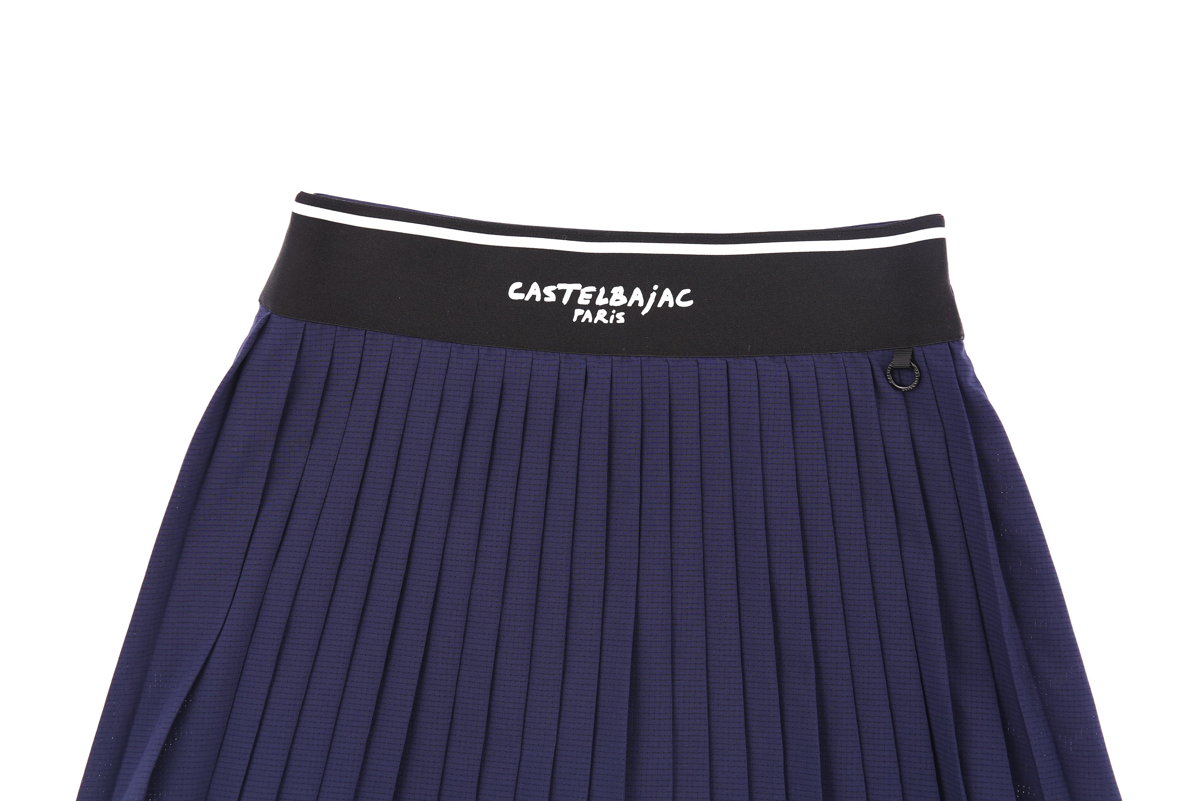 주름 플레어 레터링 스커트