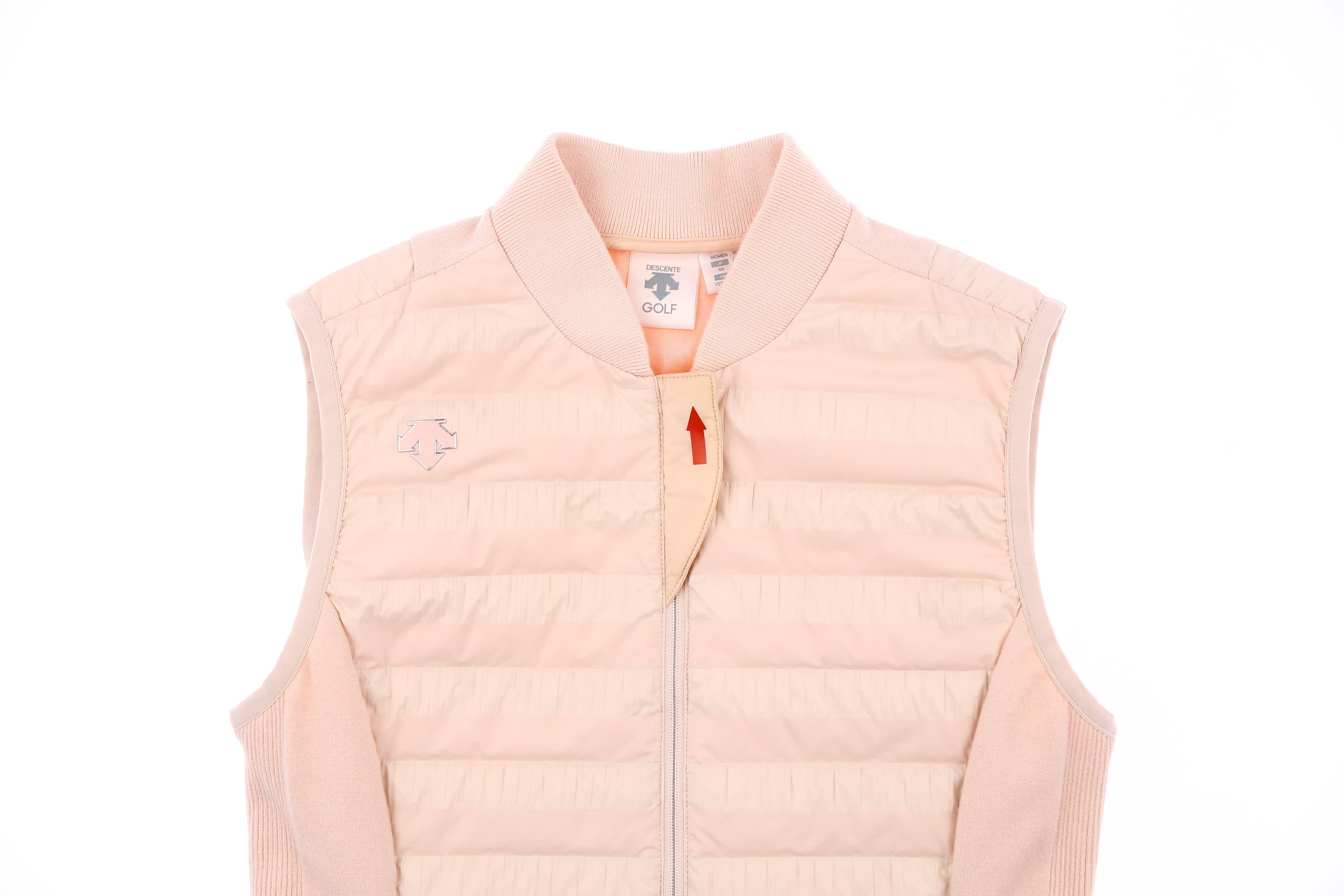 사이드 립조직 패딩 베스트