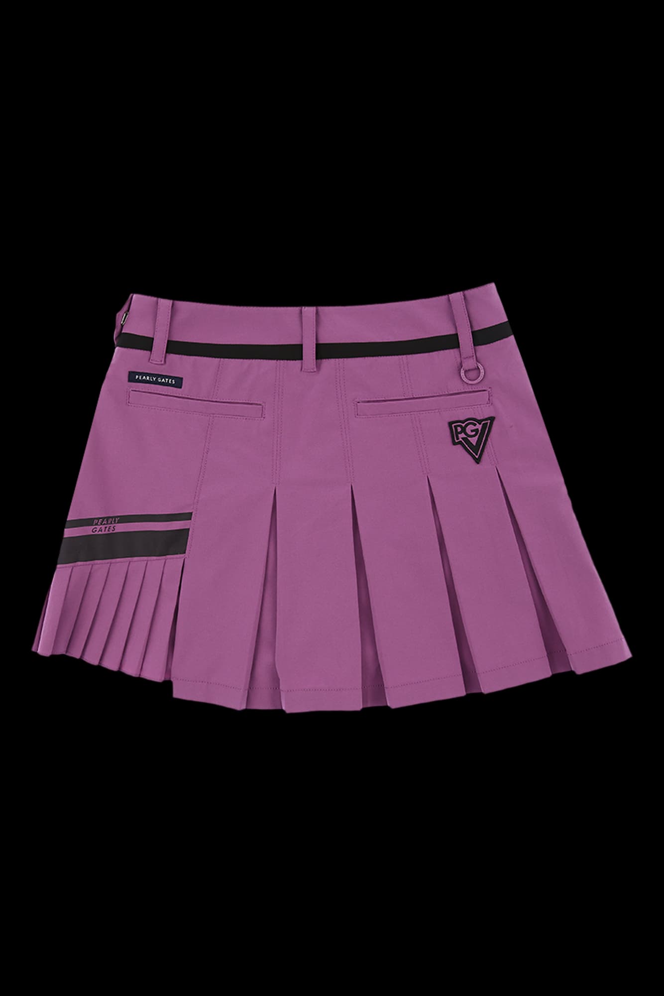 사이드 주름 포인트 큐롯 스커트