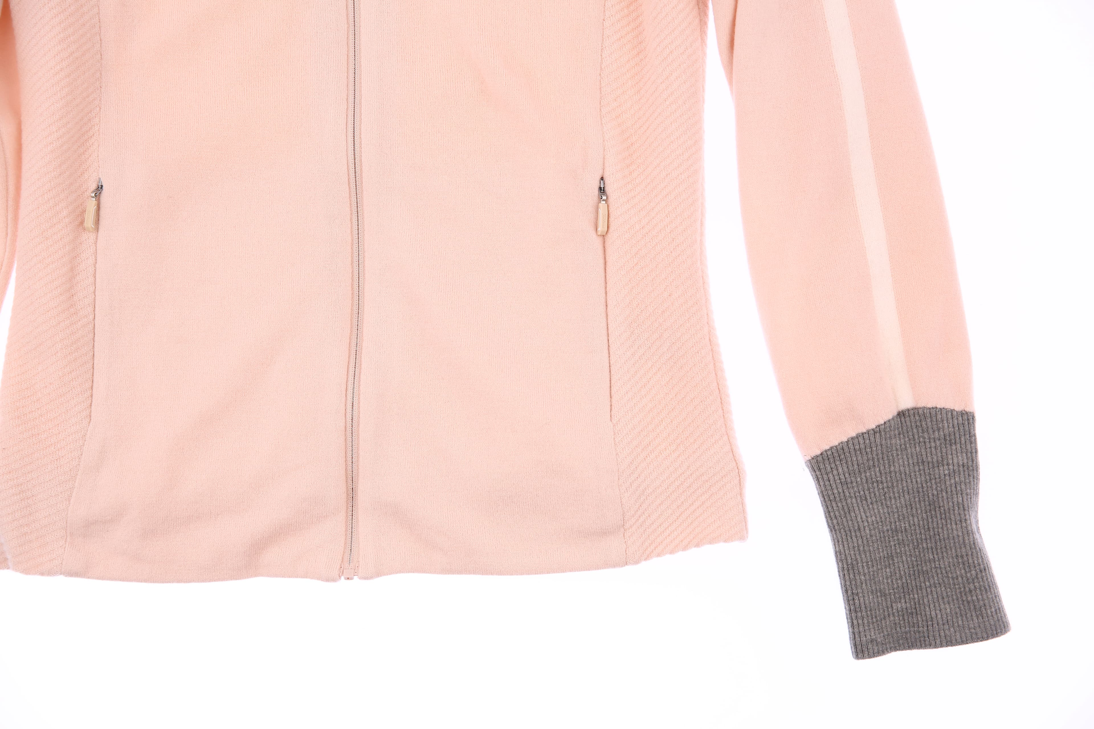 하이넥 니트 집업