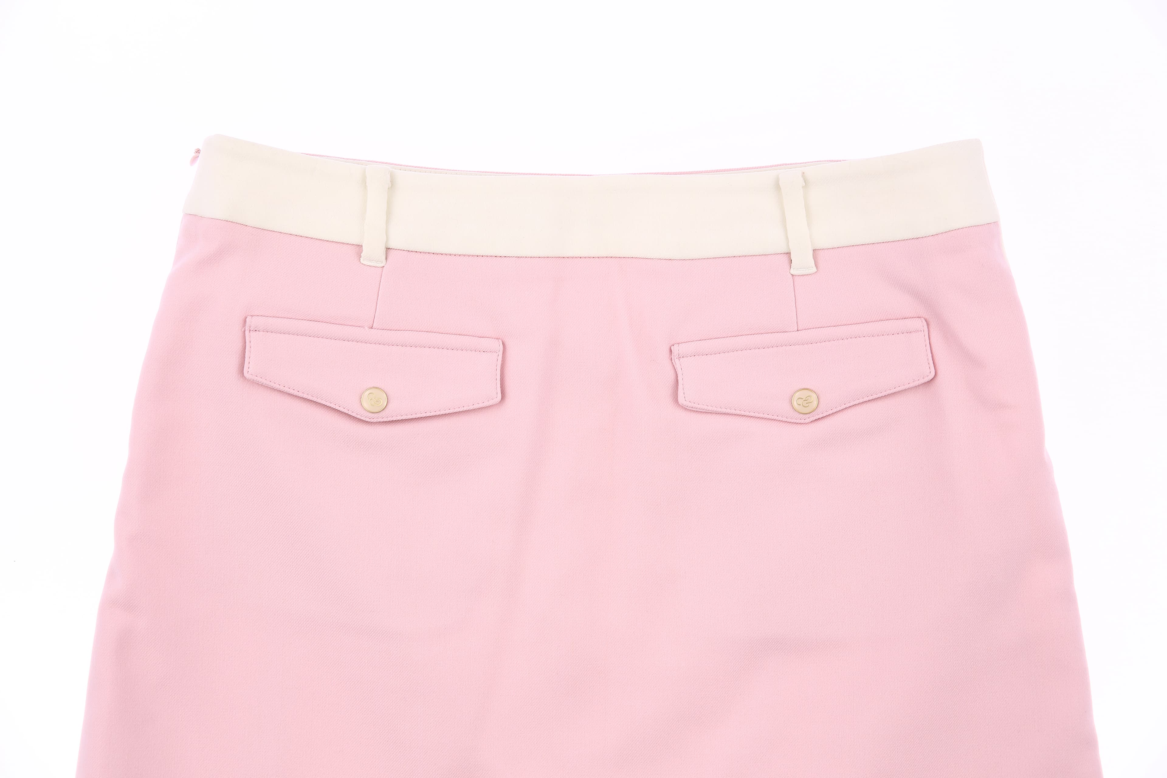 밑단 라인 포인트 랩 스커트