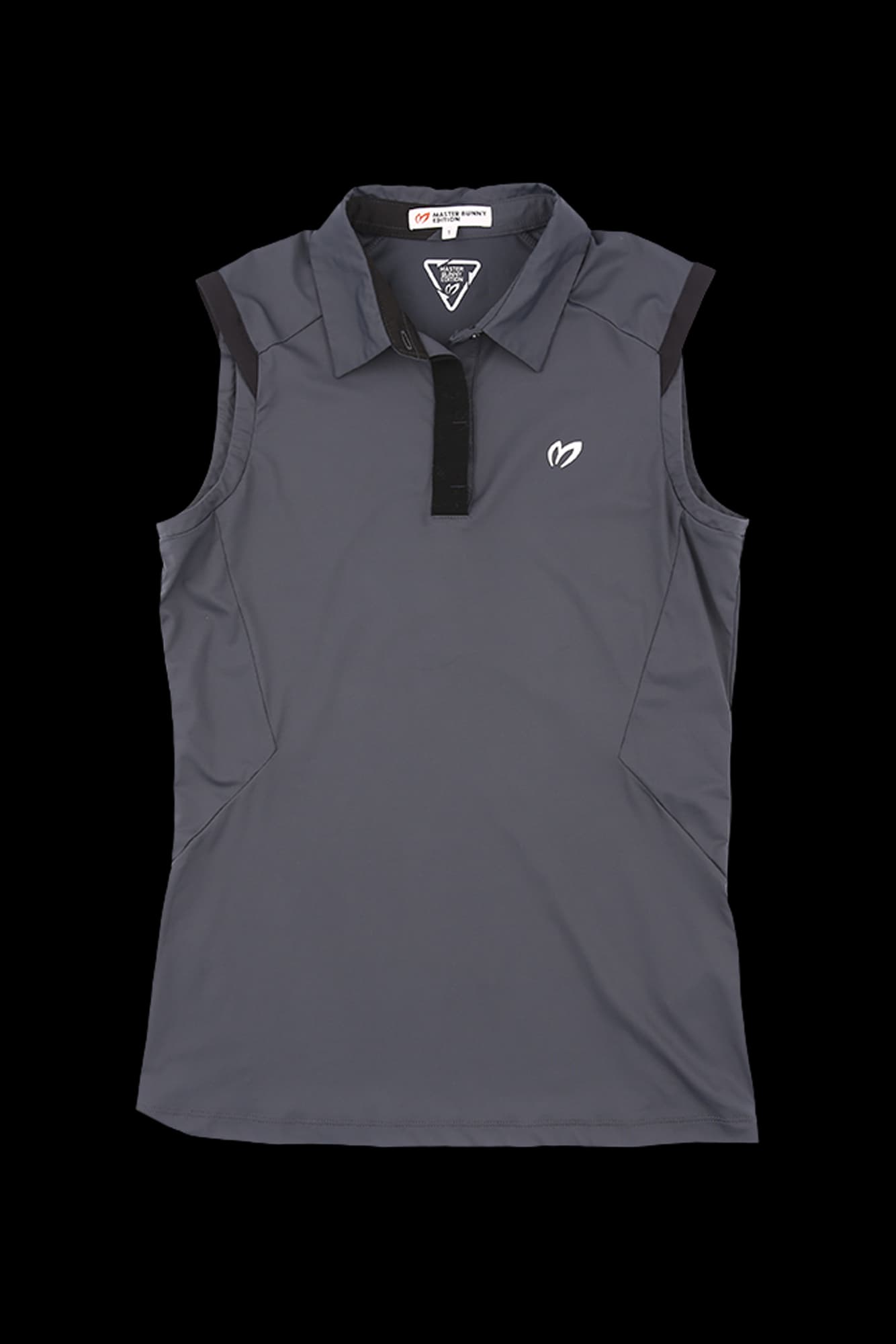 배색테이프 단작 민소매