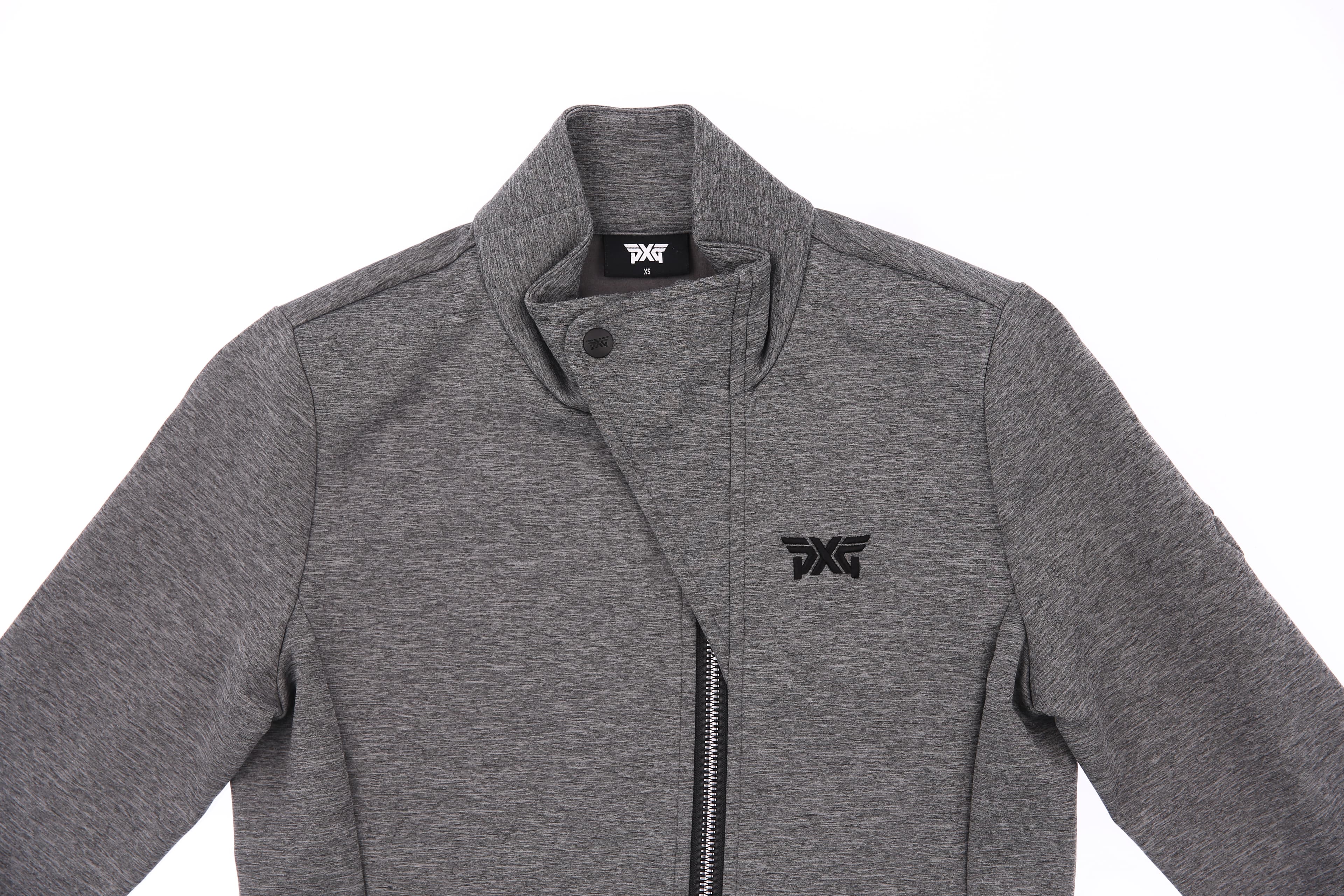 넥 랩 버튼 집업 자켓