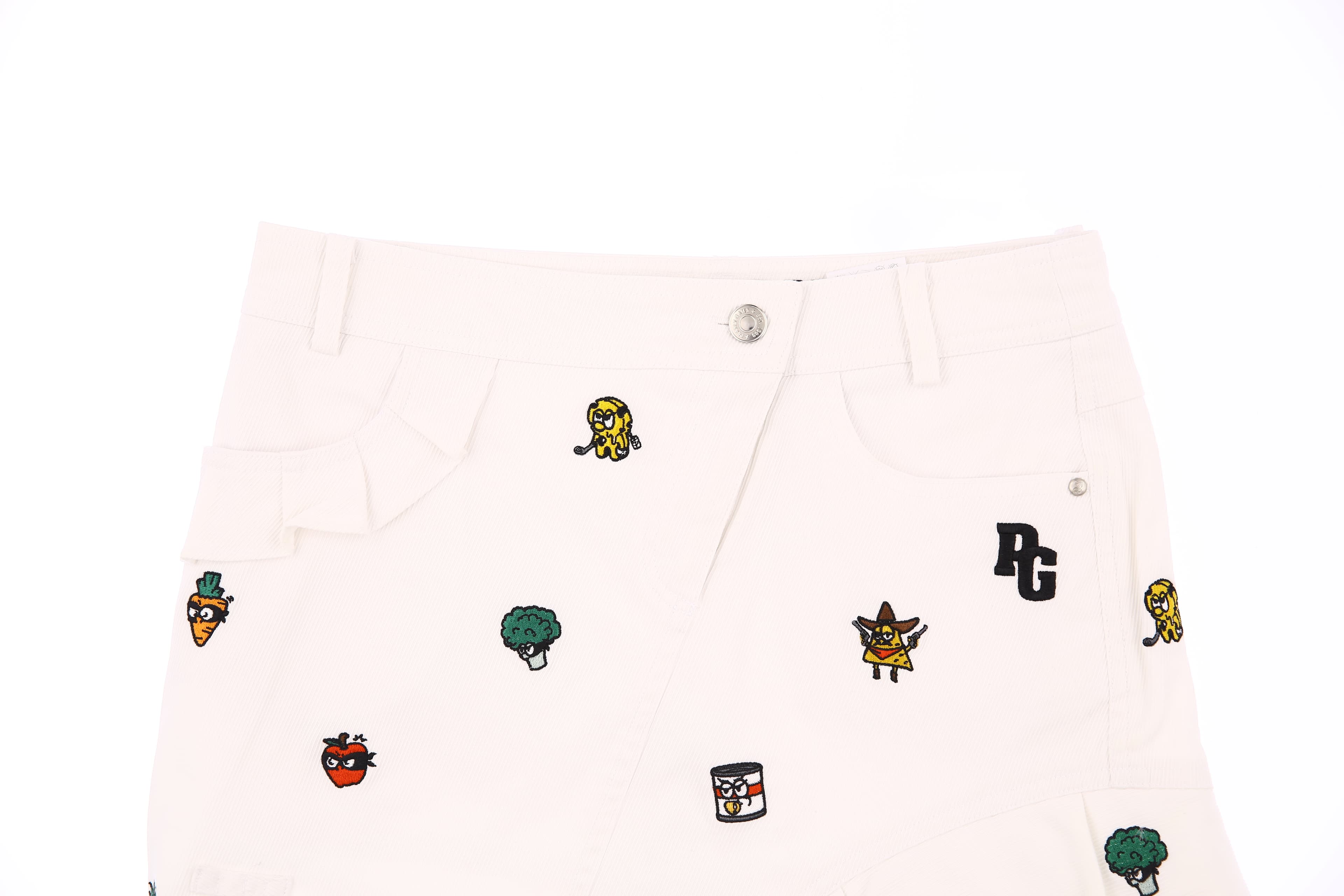 캐릭터 자수 스커트