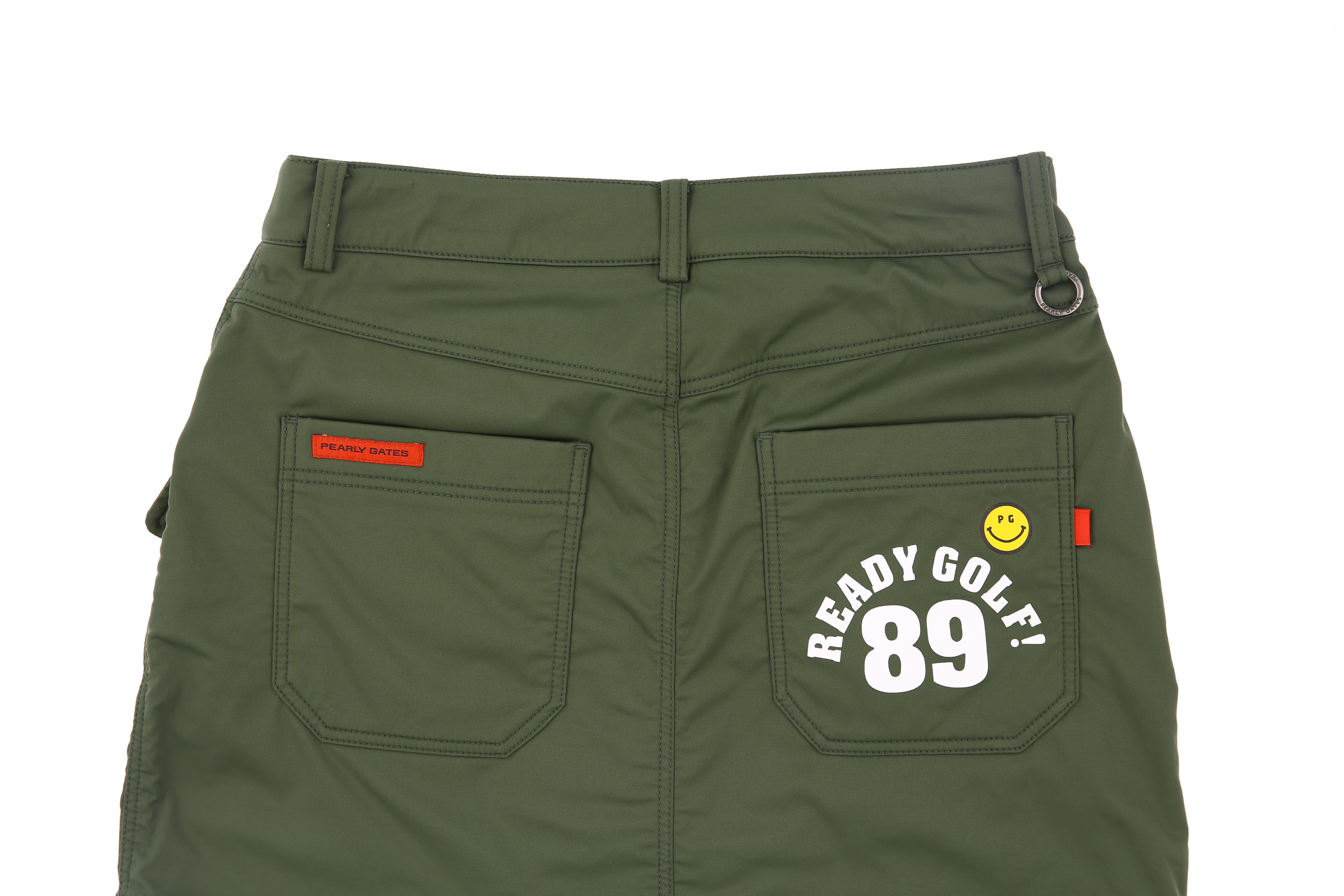 로고 스마일 큐롯 스커트