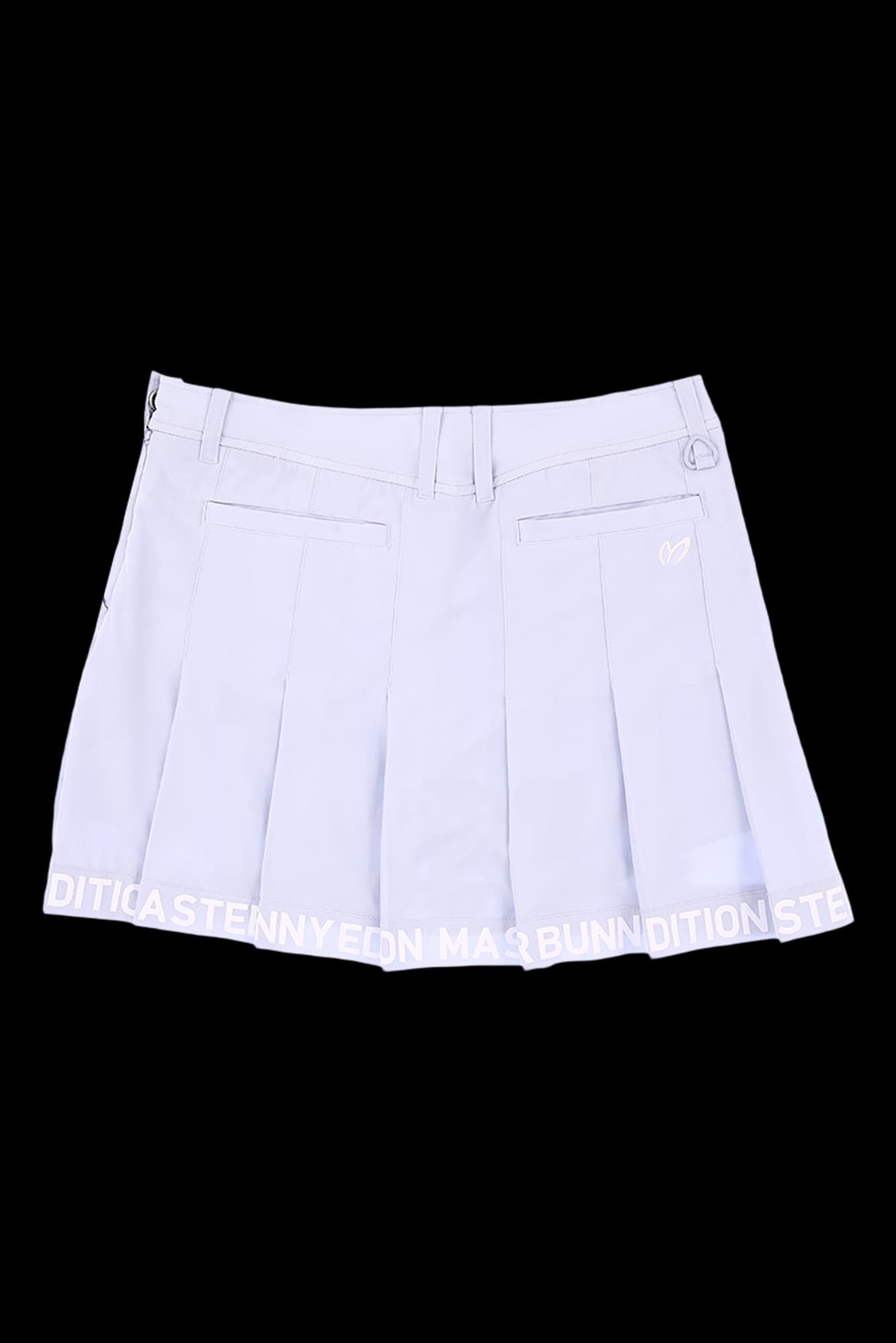 플리츠 로고 큐롯 스커트