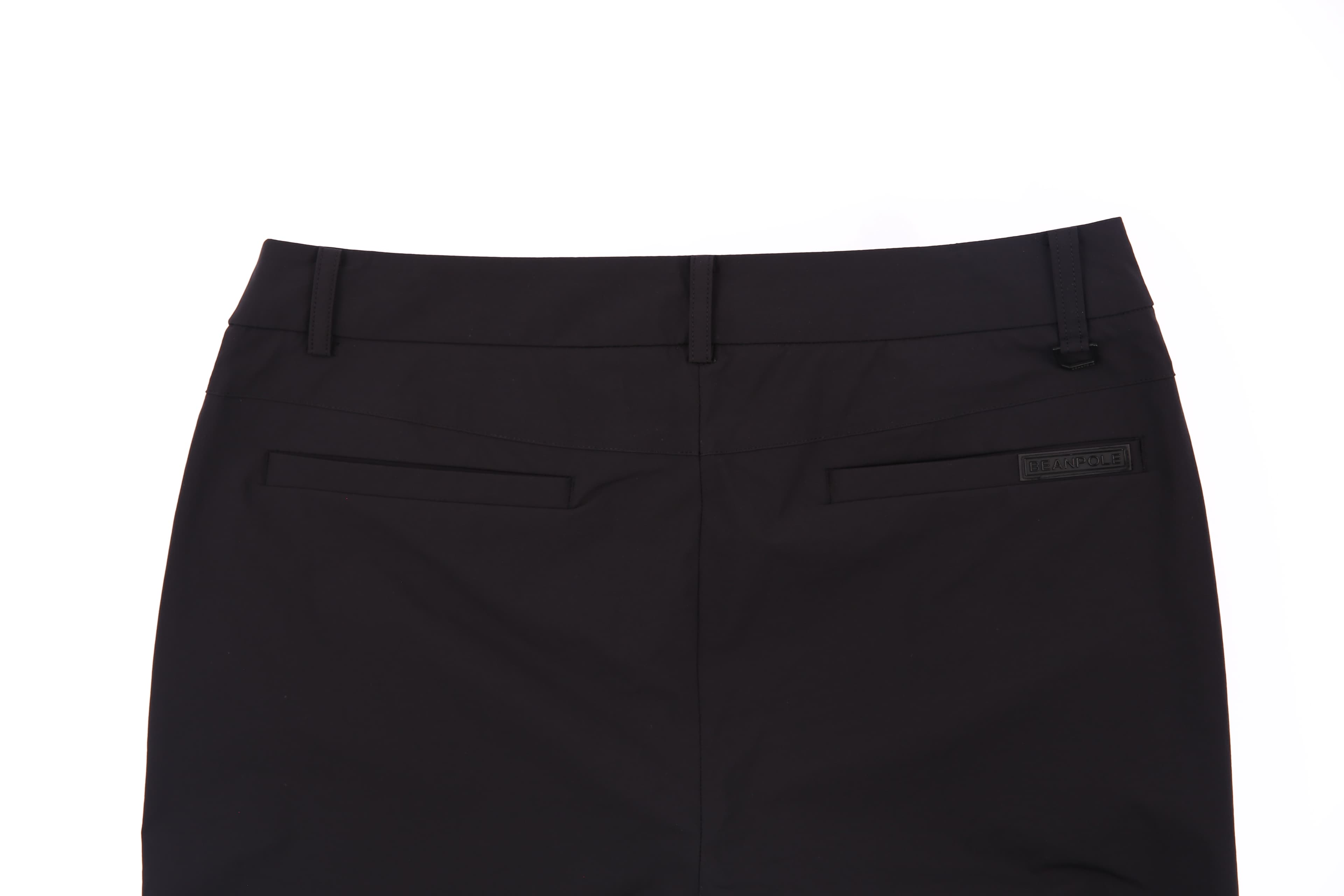 화이트 사선 포인트 바지