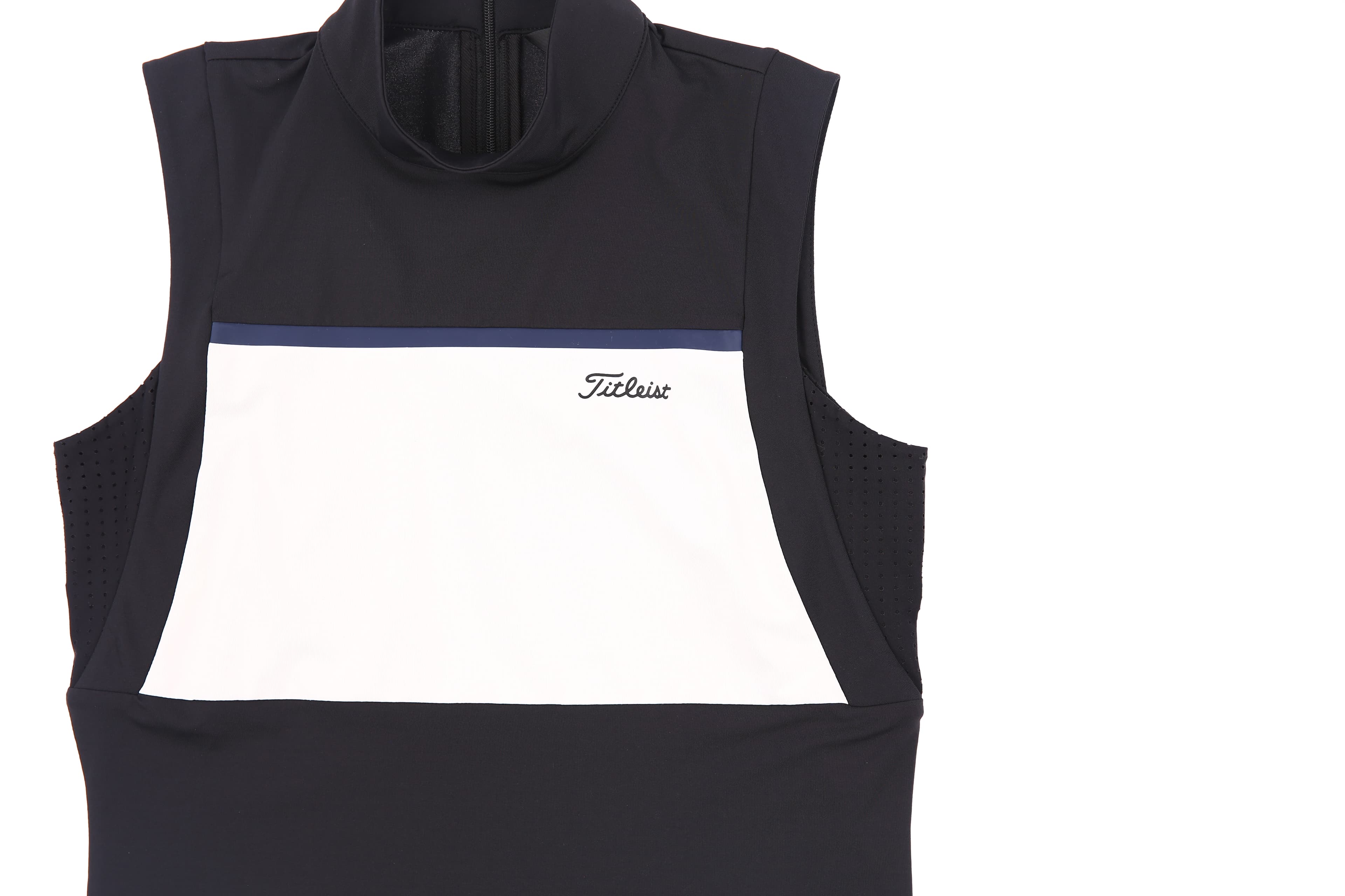 하프넥 민소매 티셔츠