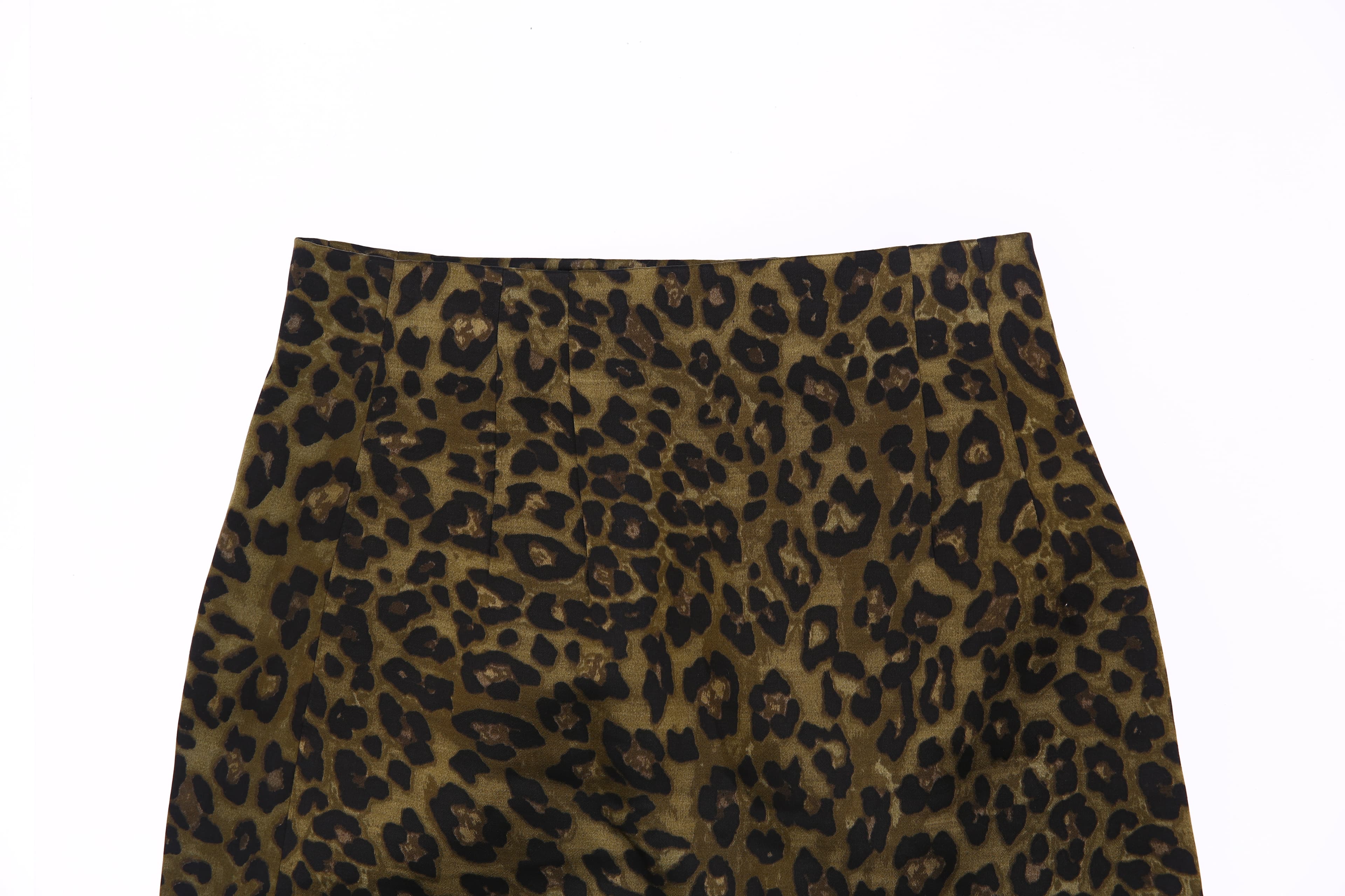 레오파드 미니 스커트