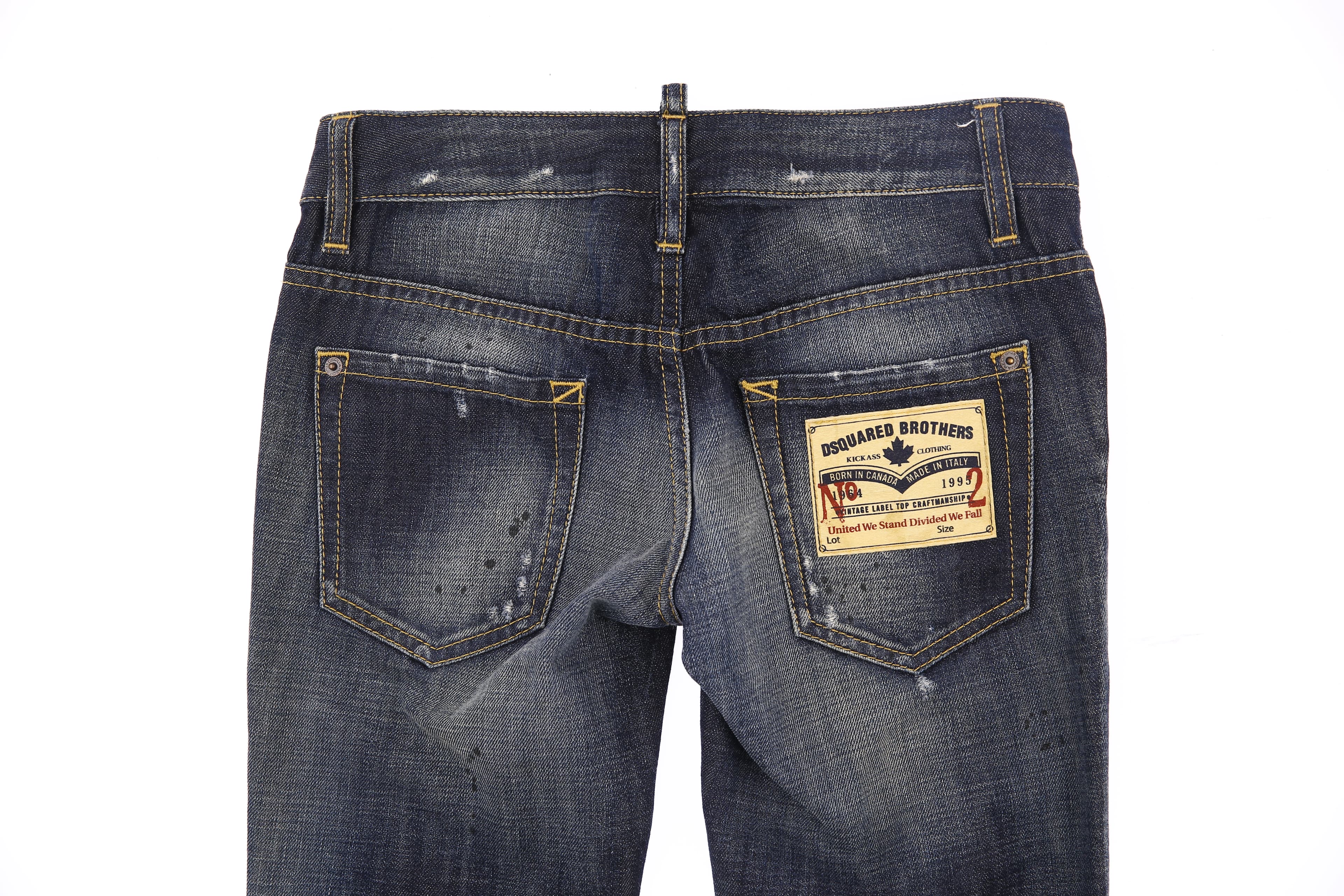 워싱 프린팅 데미지 청바지