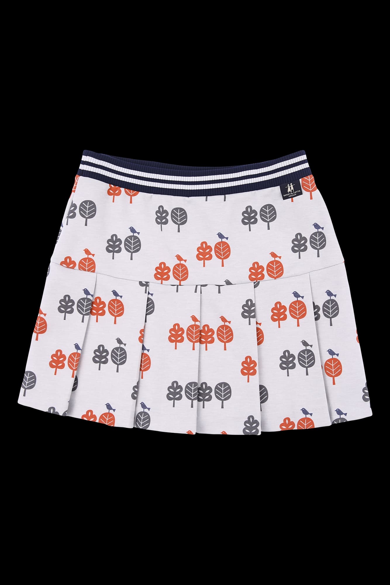 포레스트 플리츠 밴딩 스커트