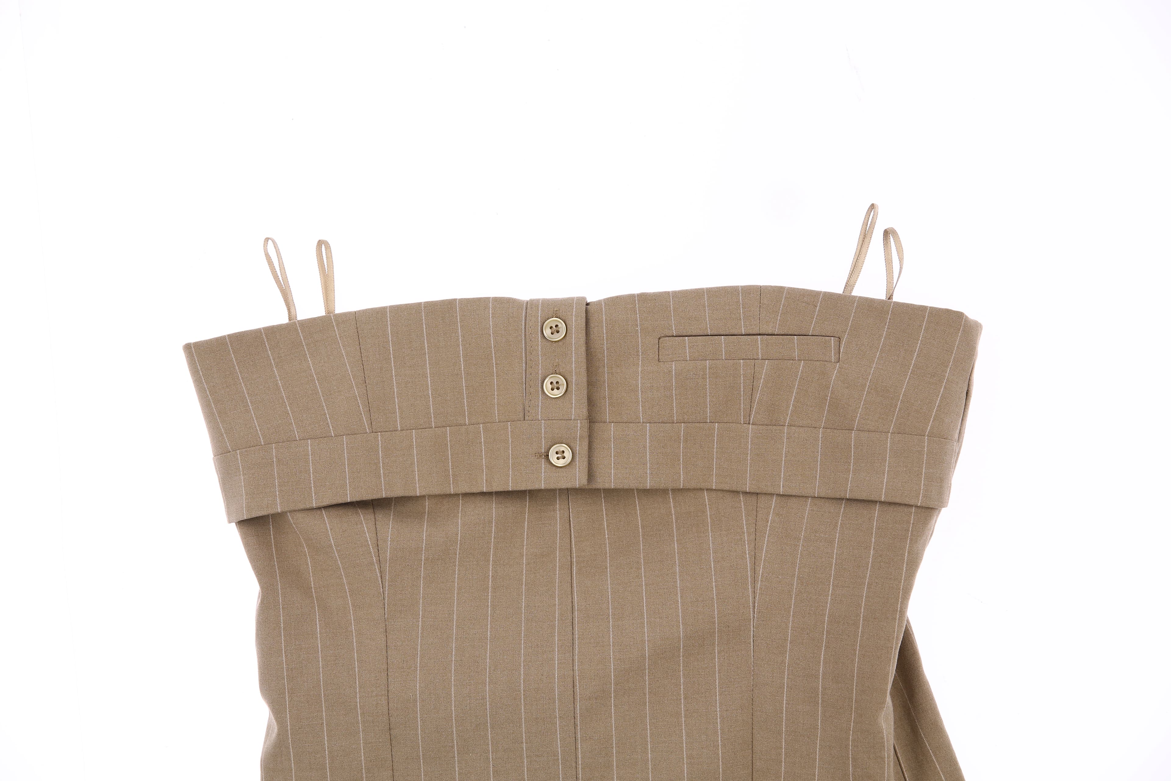 스트라이프 오프숄더 탑