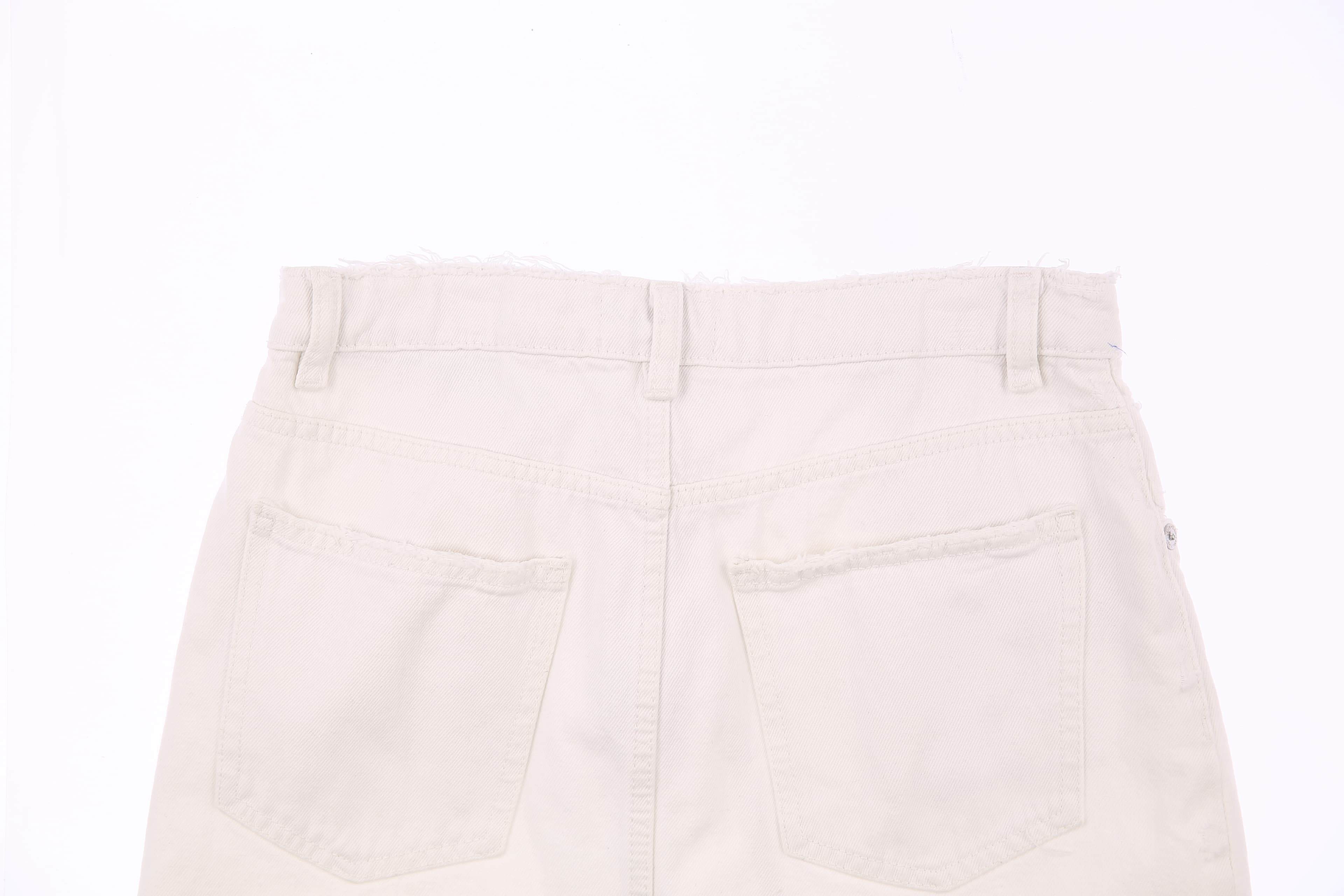 데미지 코튼 스커트