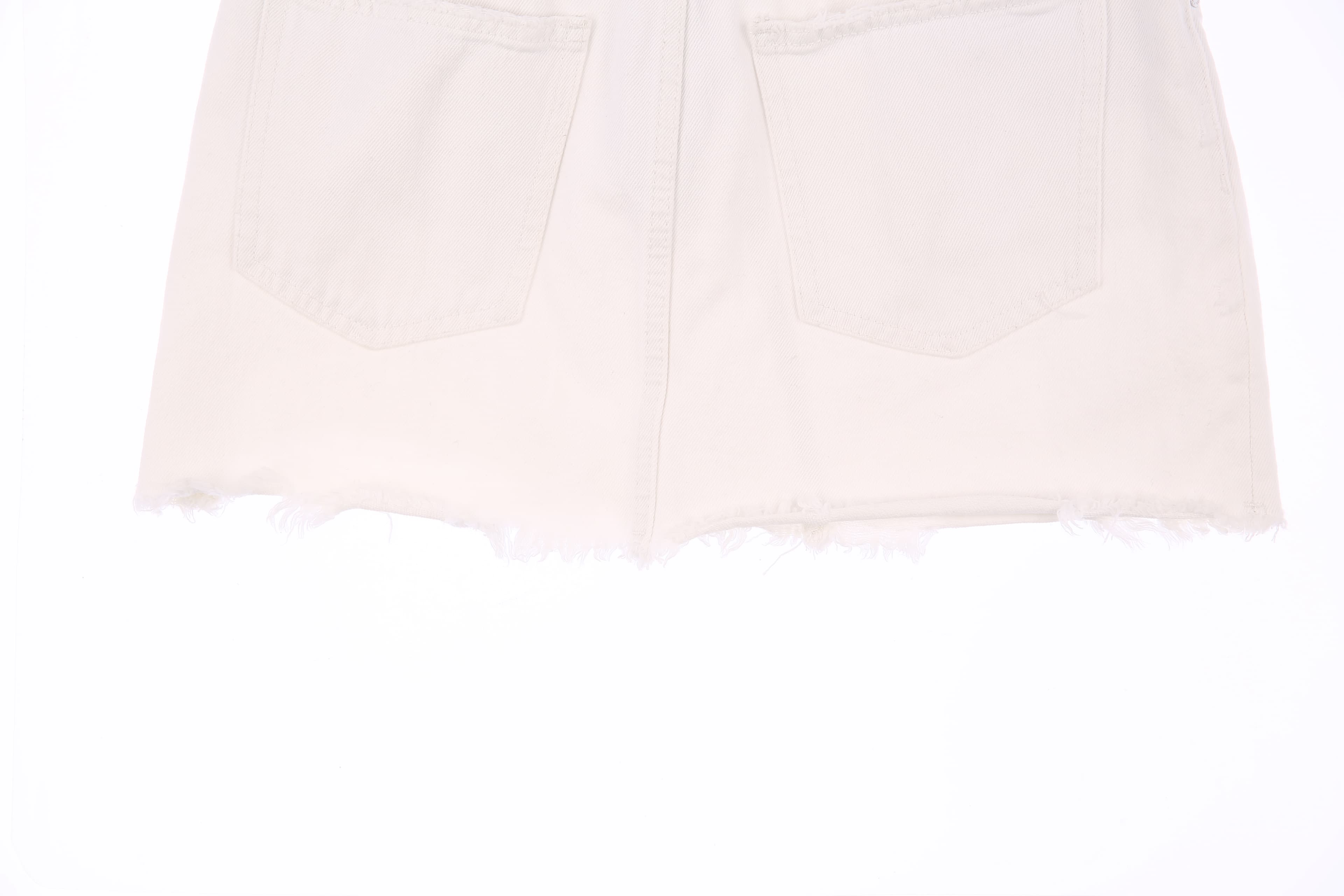 데미지 코튼 스커트