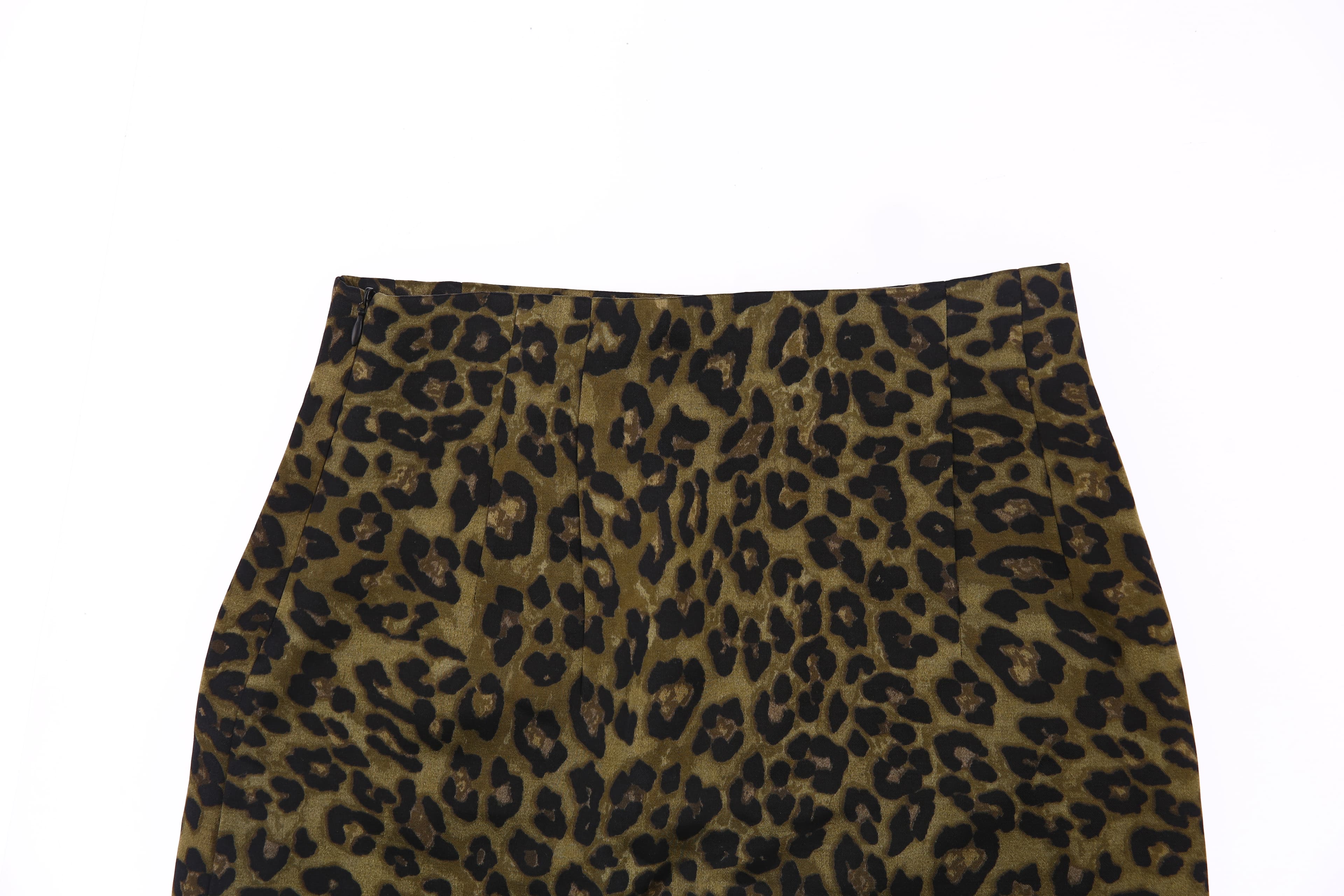레오파드 미니 스커트