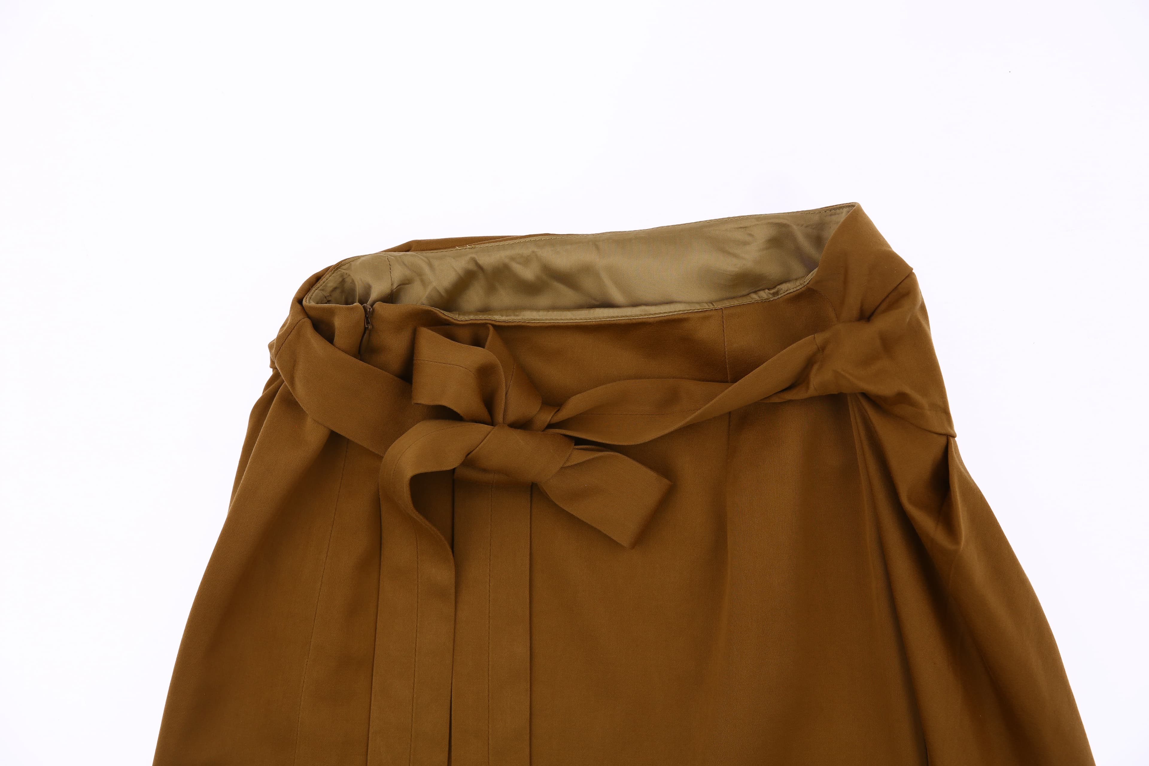 허리 타이 미디 원피스