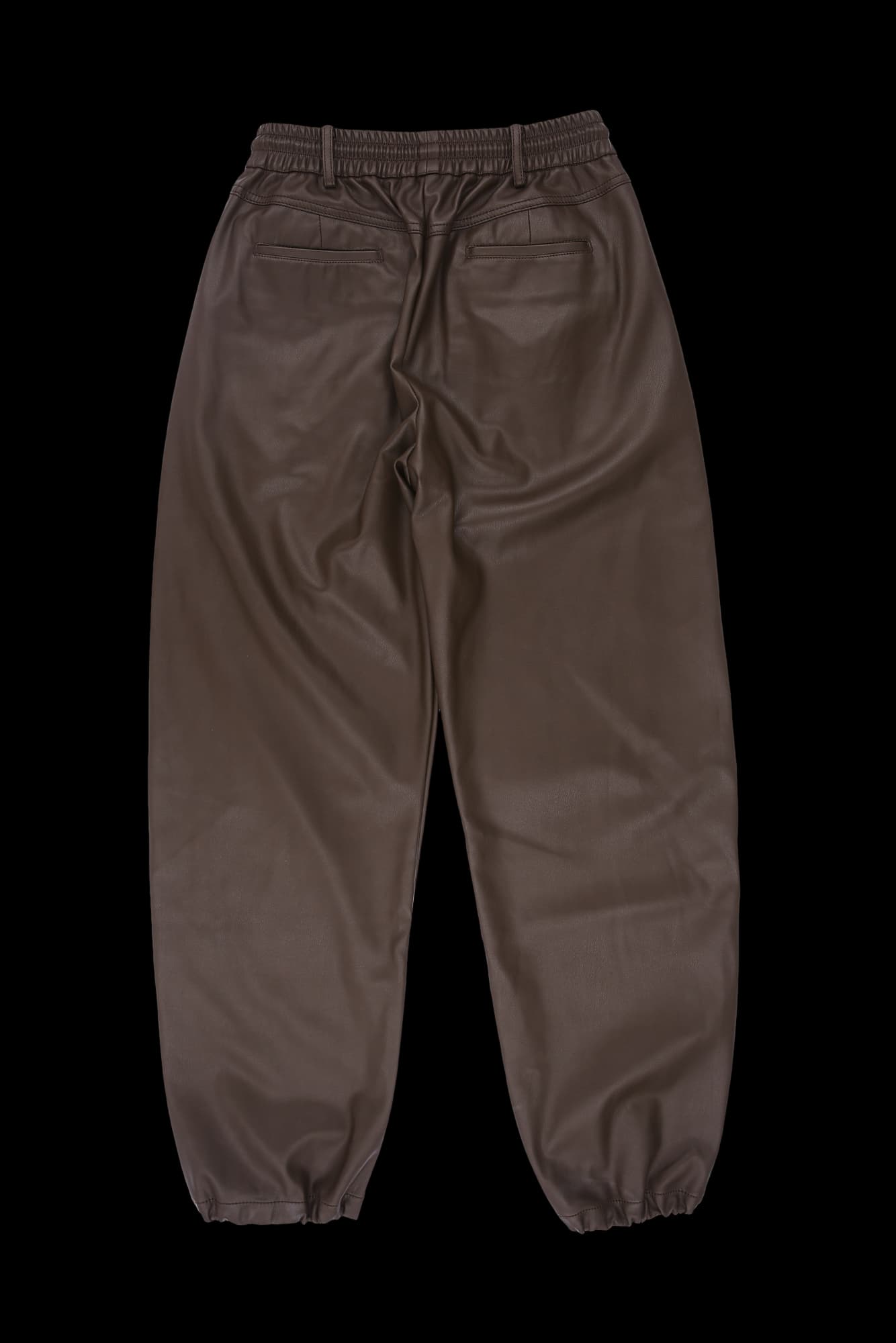 허리 밴딩 페이크레터 바지