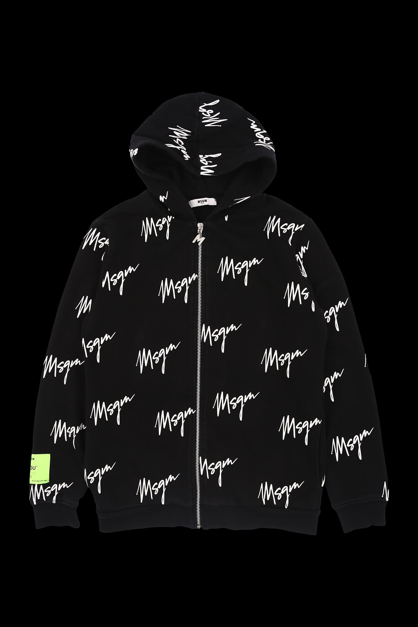 로고 프린팅 후드 집업