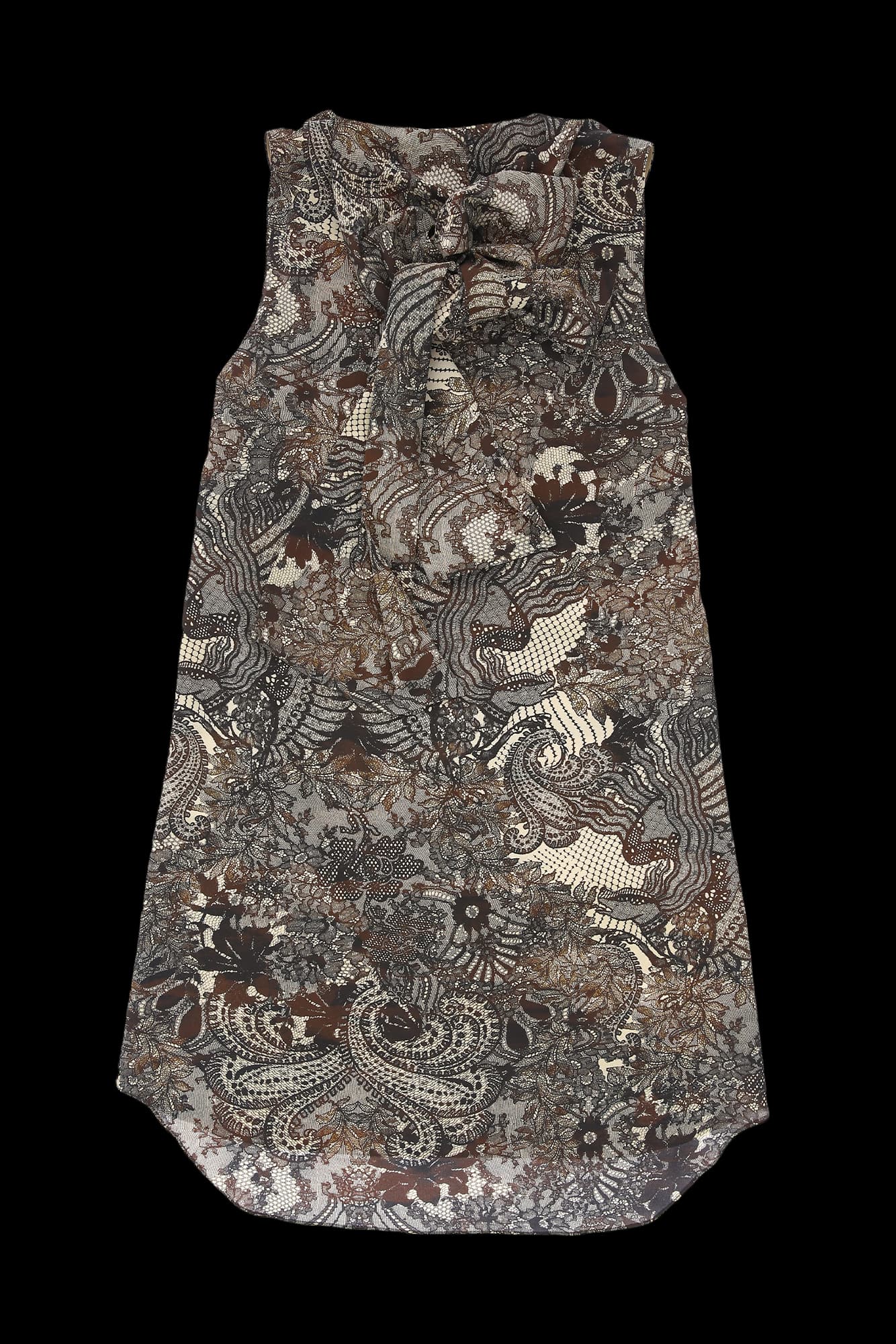 타이 패턴 원피스