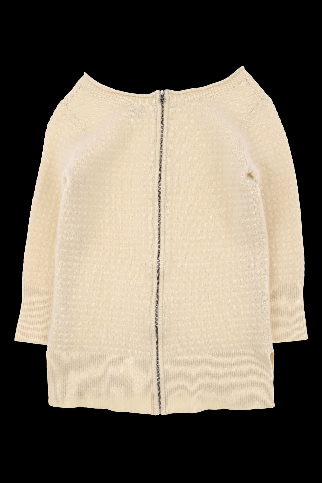 보트넥 7부 니트