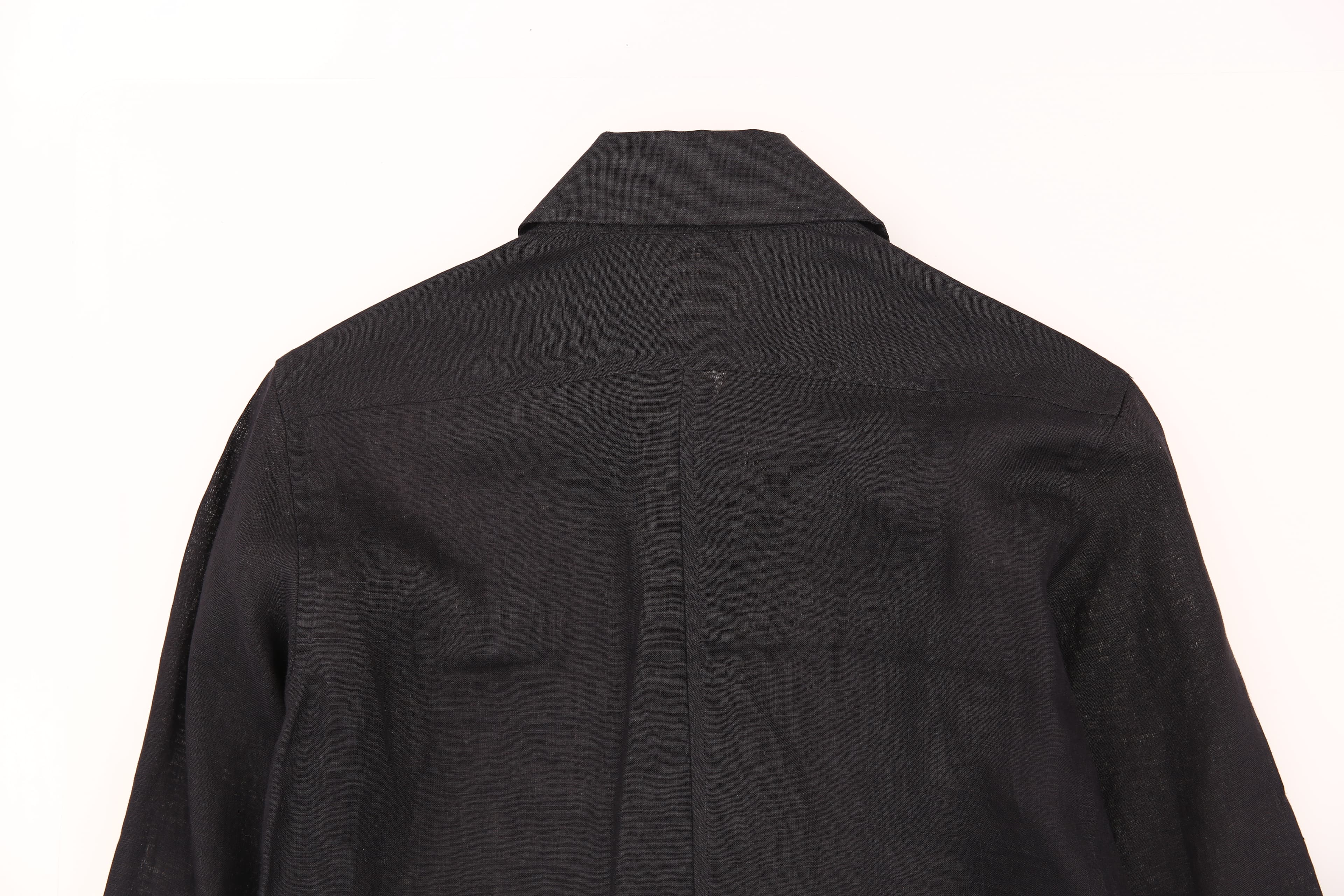 시스루 린넨 긴팔 셔츠