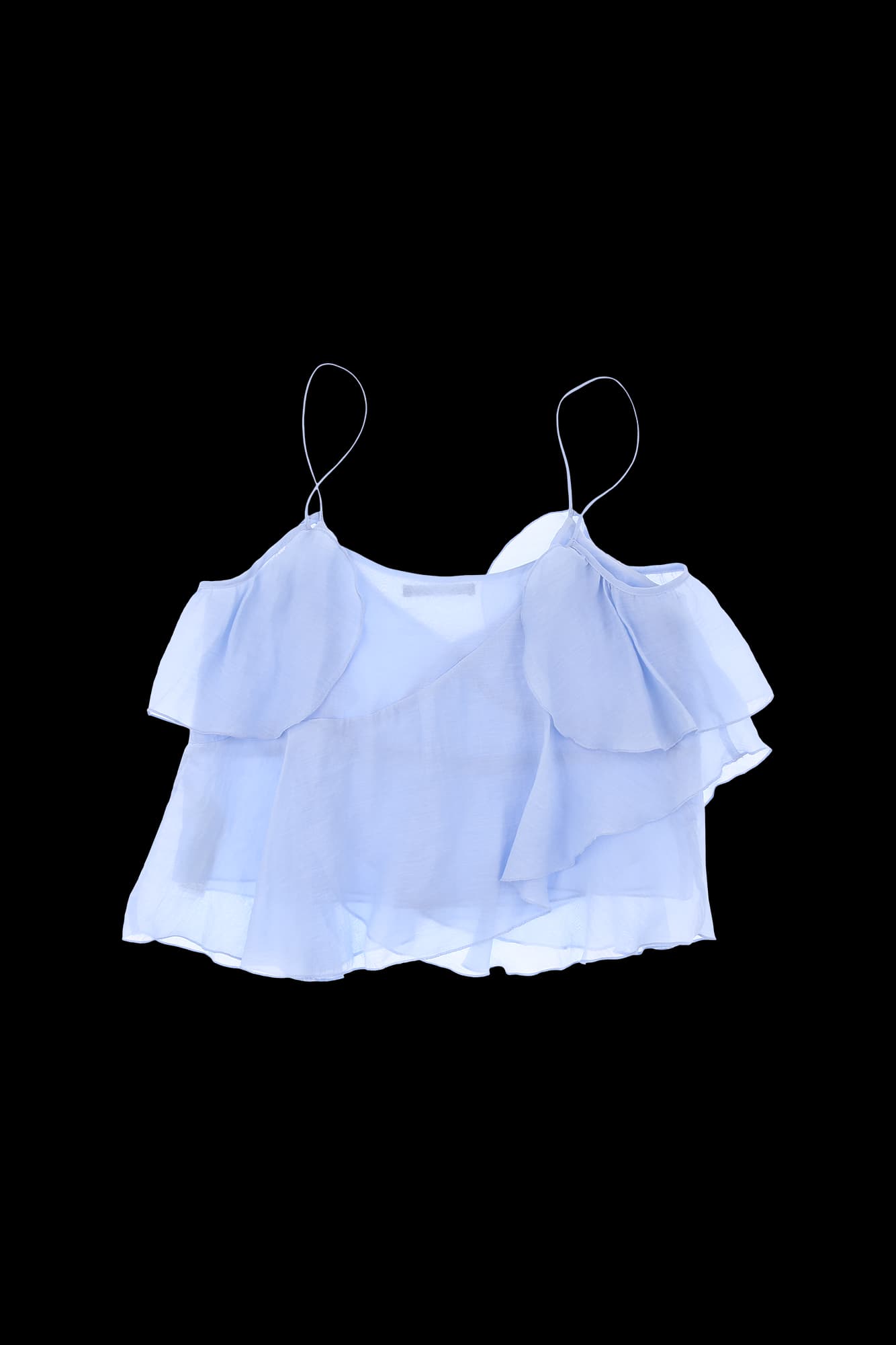 오프숄더 프릴 나시