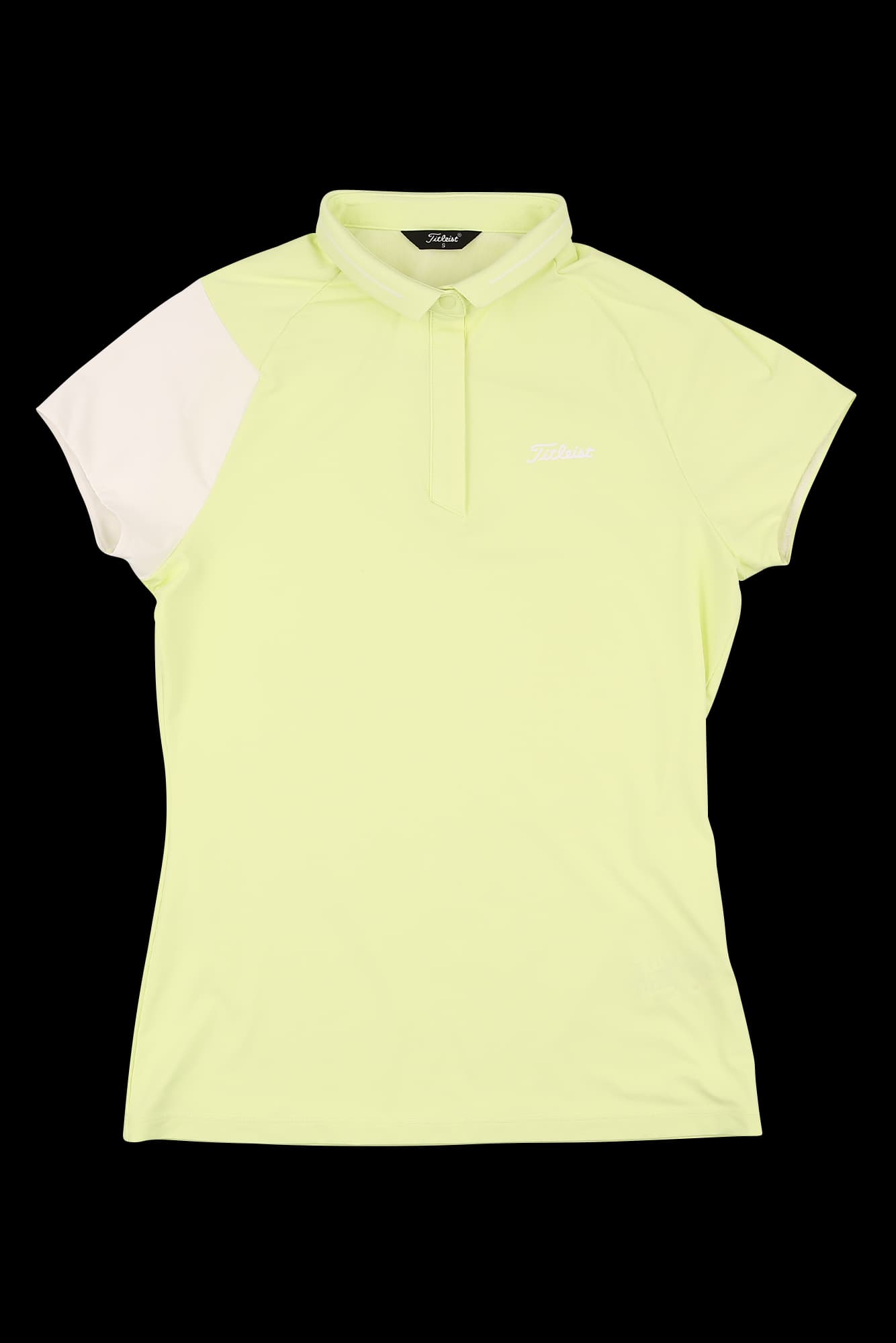 배색 화이트 반팔 티셔츠