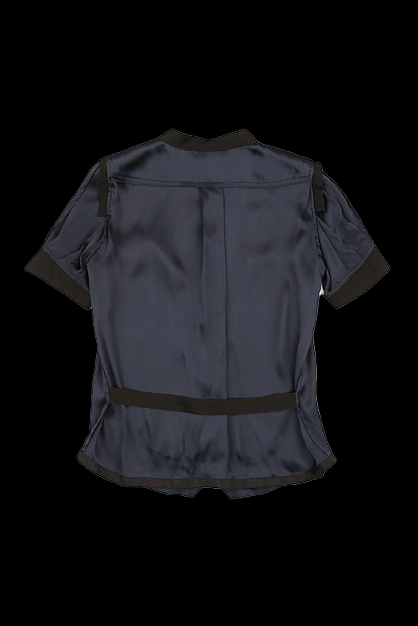 실크 버튼 블라우스