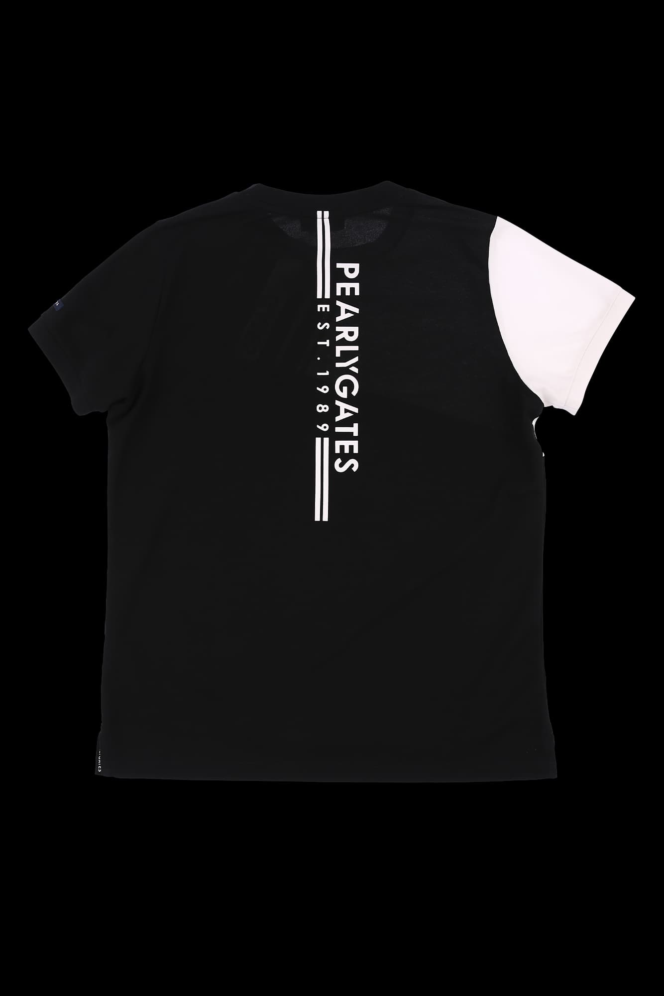 절개 프린트 로고 라운드 반팔