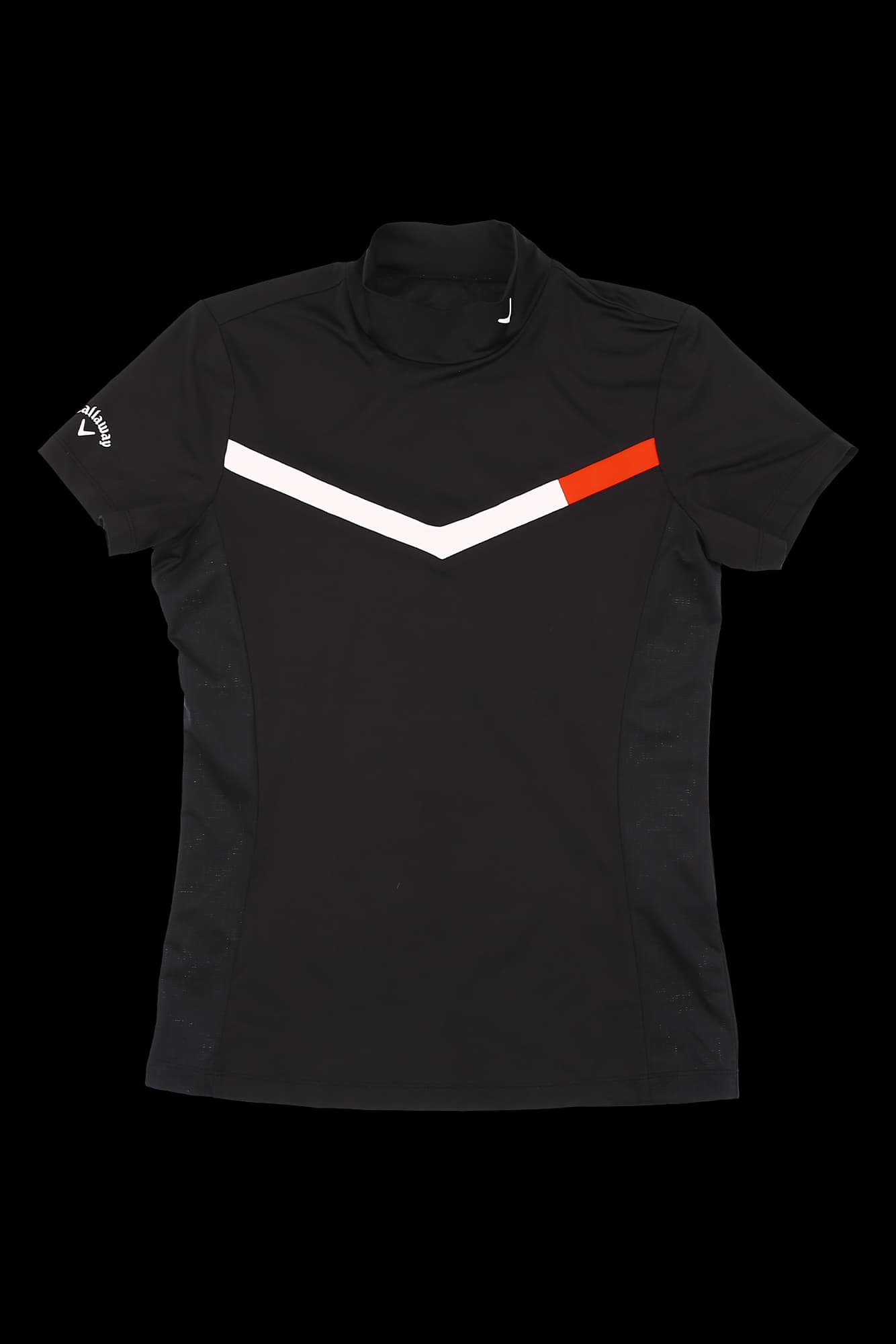 배색브이 포인트 반팔 티셔츠