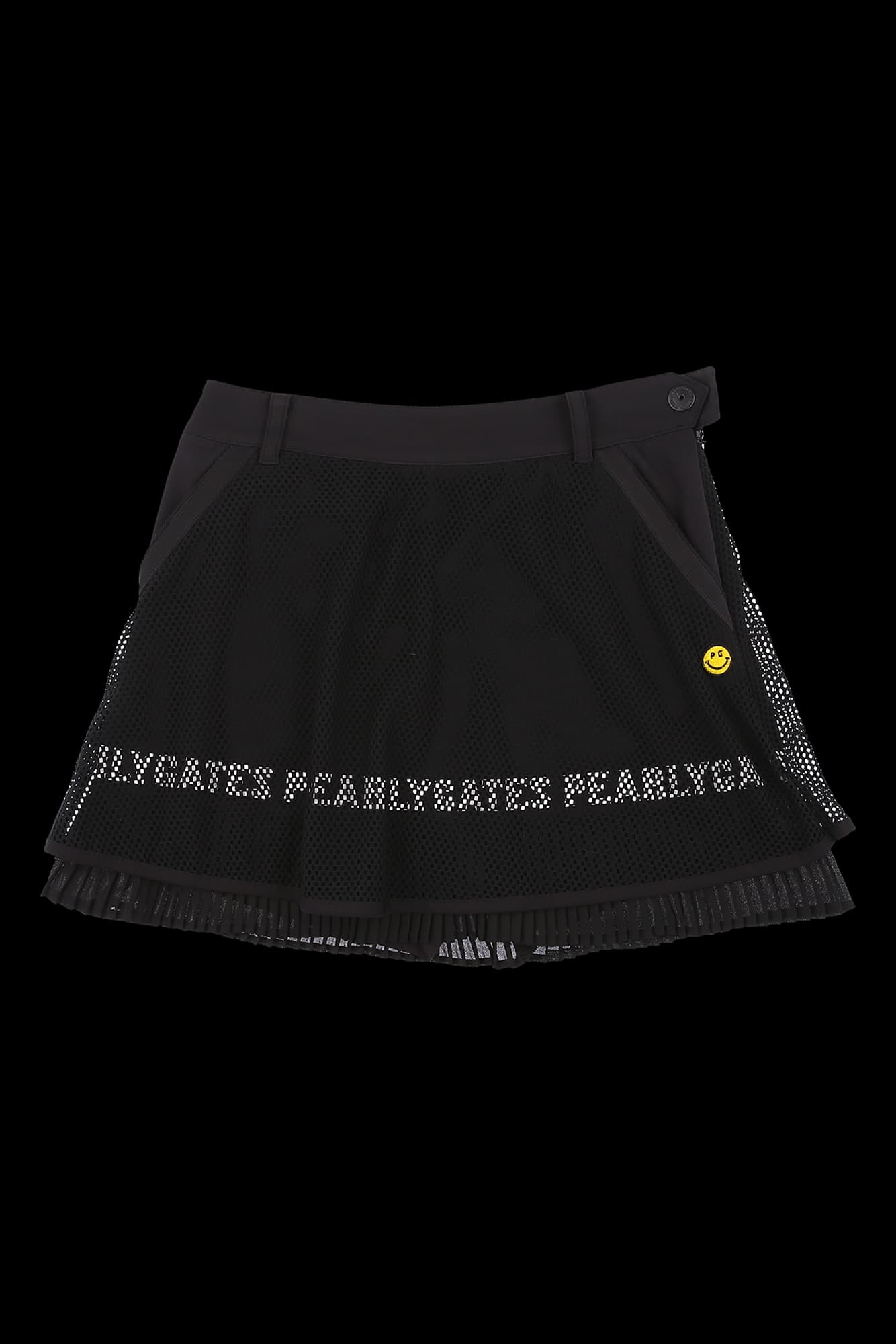 매쉬 플리츠 큐롯 스커트