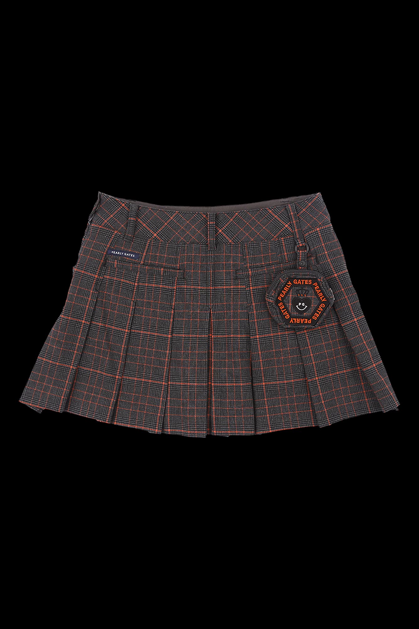 체크 플리츠 큐롯 스커트