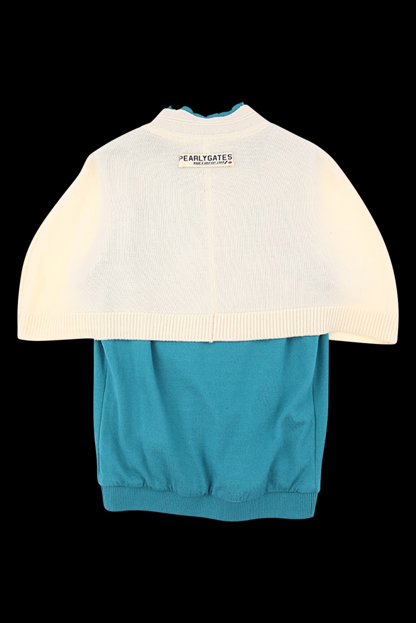 케이프 니트 패딩 베스트