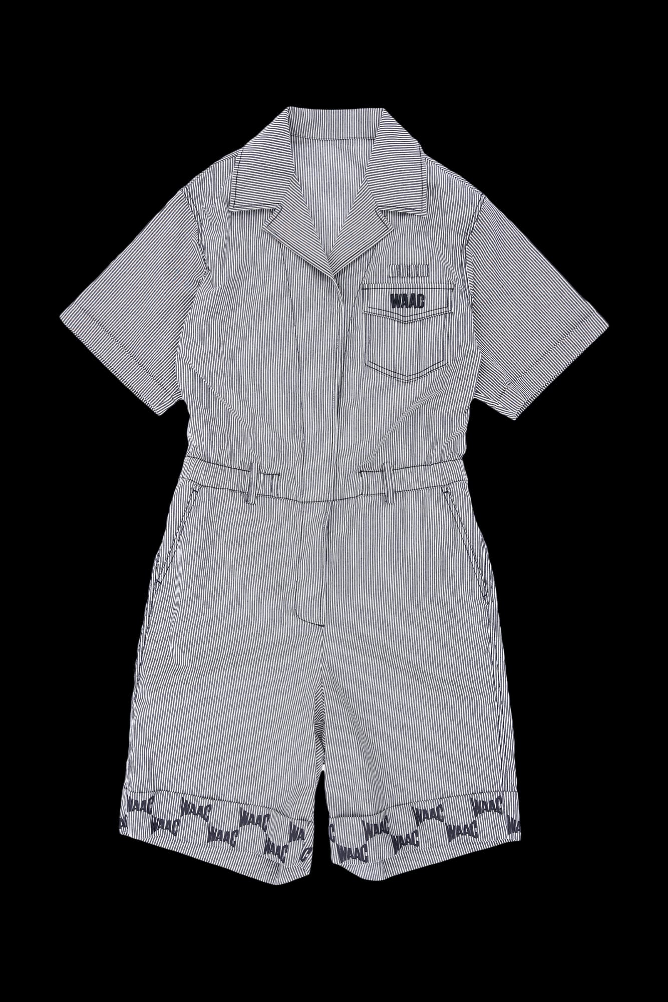 스트라이프 점프수트