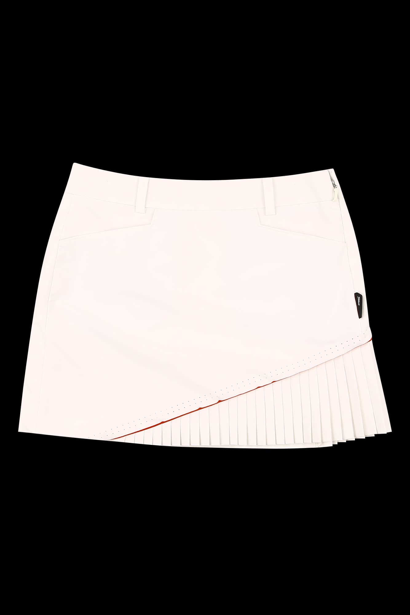 사선 플리츠 큐롯 스커트