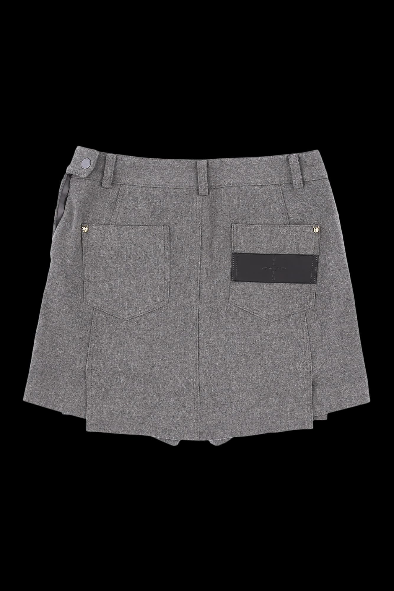 언발 라인 큐롯 스커트