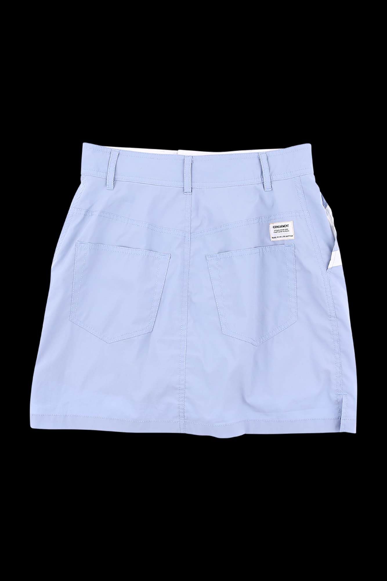 배색 베이직 스커트