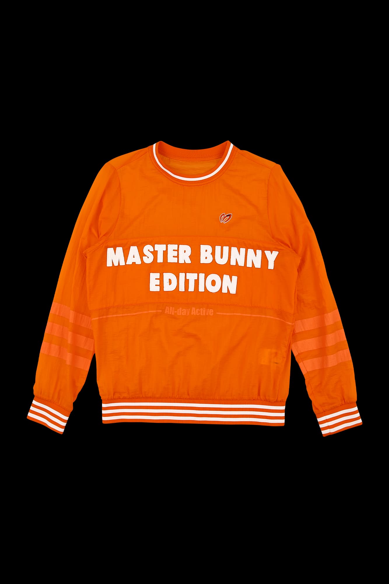 로고 배색 폴리 맨투맨