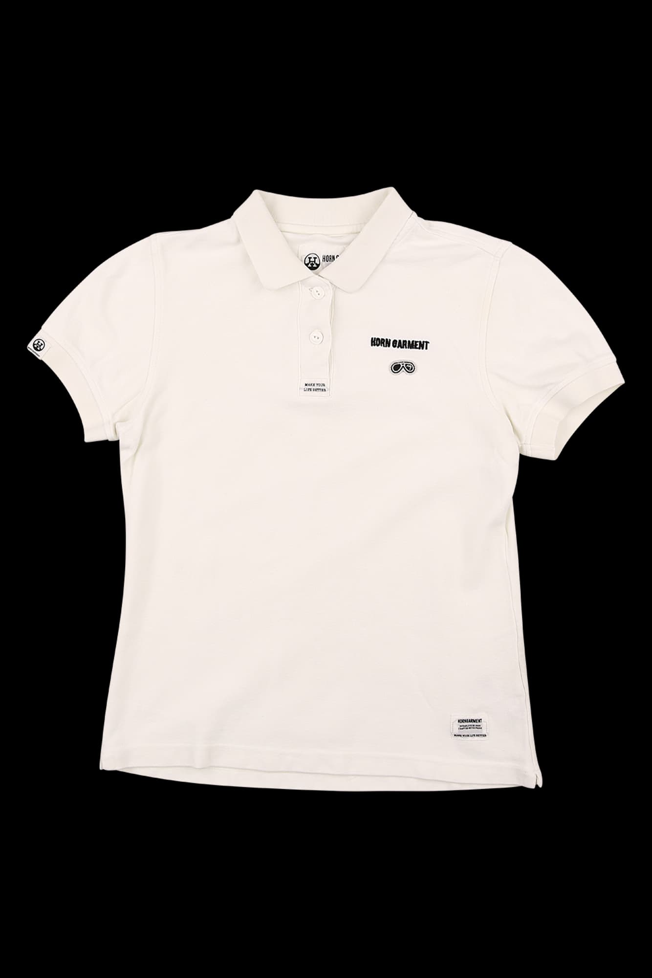 로고 반팔 카라 티셔츠