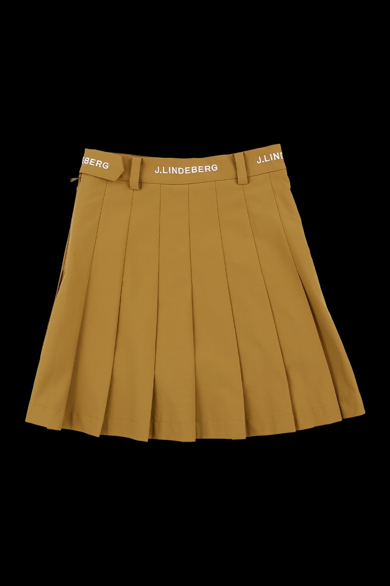 로고 플리츠 스커트