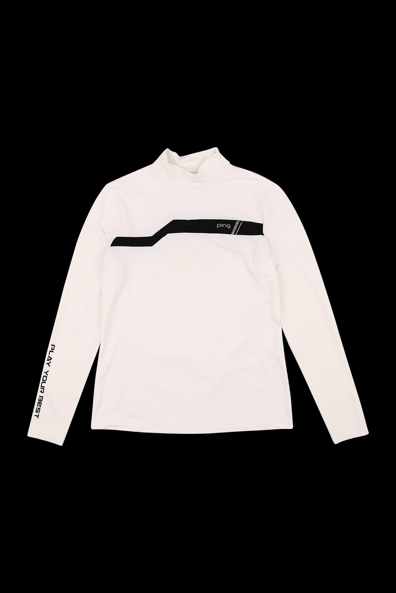 기모 배색 하이넥 긴팔 이너 티셔츠